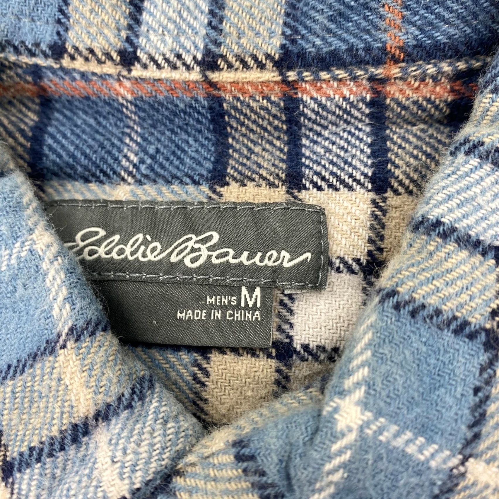 Eddie Bauer VINTAGE Eddie Bauer Shirt Mens Medium Blue Plaid Flannel Button-Down Casual Outdoor Size US M / EU 48-50 / 2 - 5 Thumbnail