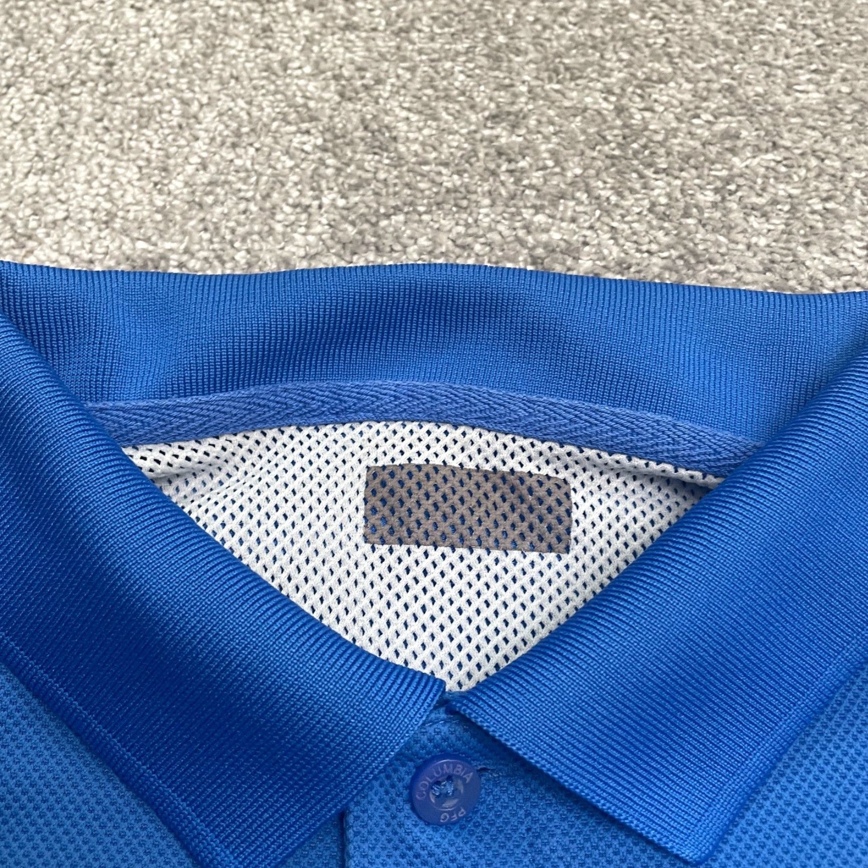 Vintage Columbia PFG Omni-Shade Perfect Cast Polo Shirt Mens Medium Blue Fishing Outdoor Size US L / EU 52-54 / 3 - 7 Thumbnail