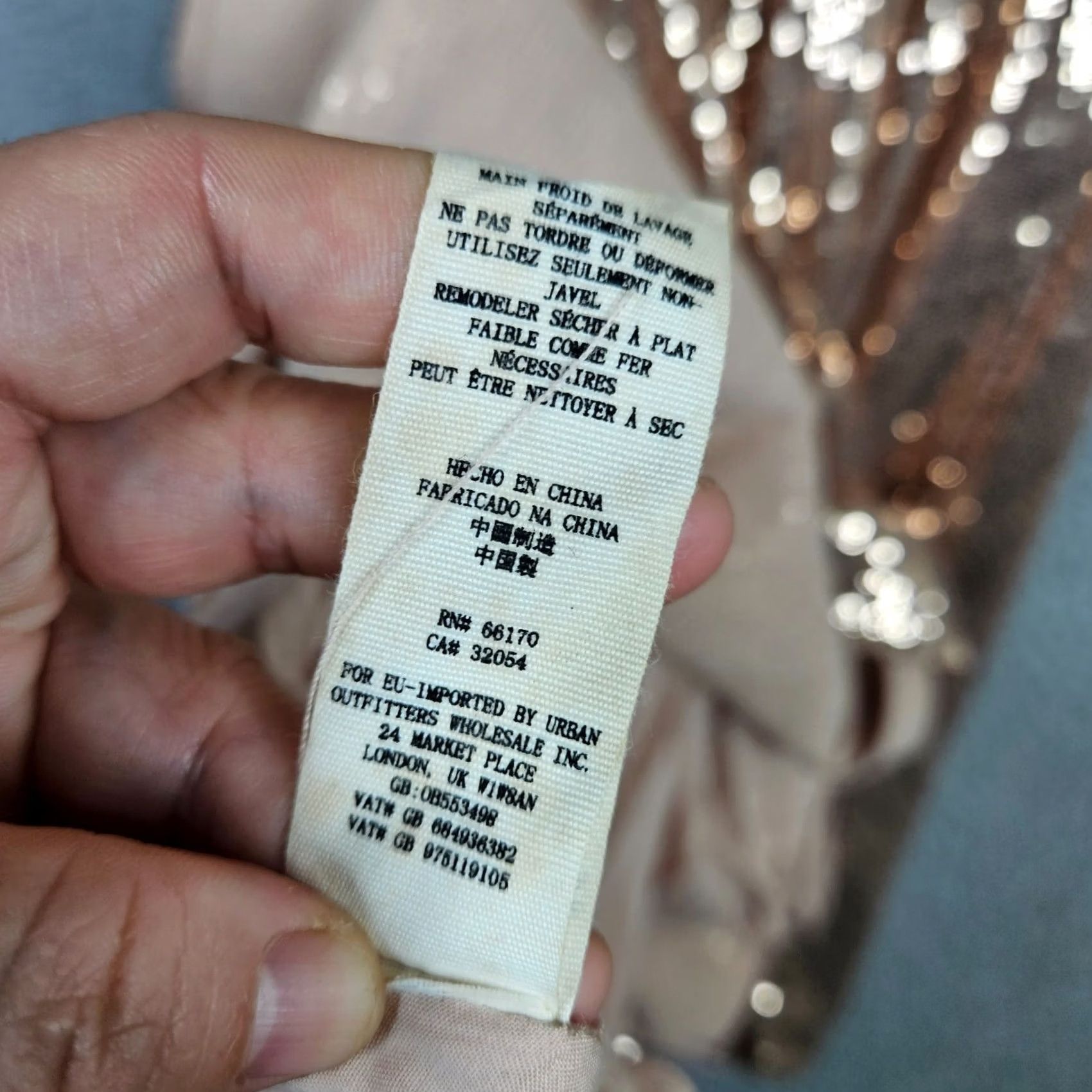 Free People Free People Rose Gold Sequin Sleeveless Dress Size 0 NEW Pink A-Line Womens Size XS / US 0-2 / IT 36-38 - 3 Thumbnail