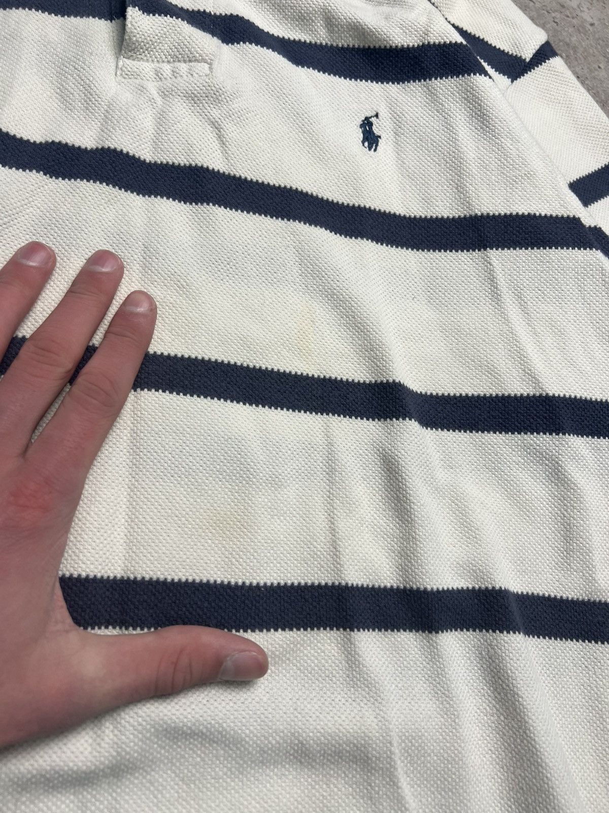 Polo Ralph Lauren Polo Ralph Lauren L striped polo tee T-shirt shirt sleeve Size US L / EU 52-54 / 3 - 8 Thumbnail