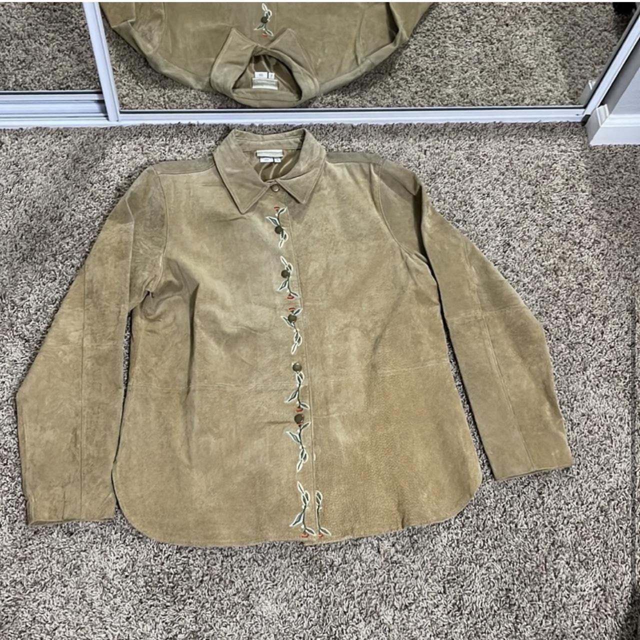Coldwater Creek × Vintage Vintage Flower Embroidered Jacket Size L / US 10 / IT 46 - 3 Thumbnail