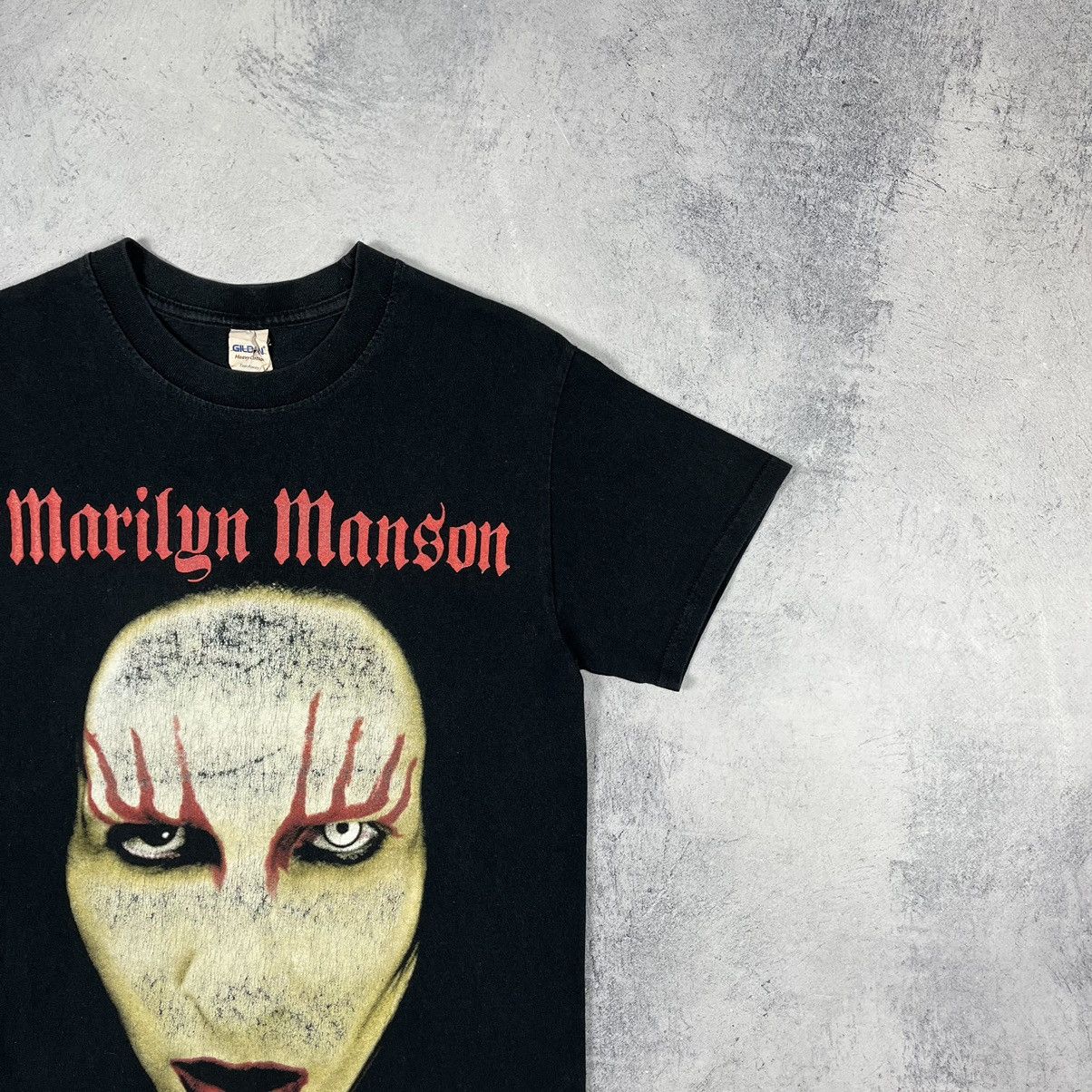 Band Tees Vintage Marilyn Manson face Rock Band T Shirt 90’s Size US S / EU 44-46 / 1 - 3 Thumbnail