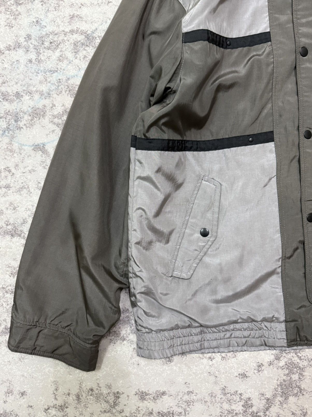 Full Count & Co. Full count by Mar-Medi grey and silver paneled nylon jacket Size US M / EU 48-50 / 2 - 4 Thumbnail