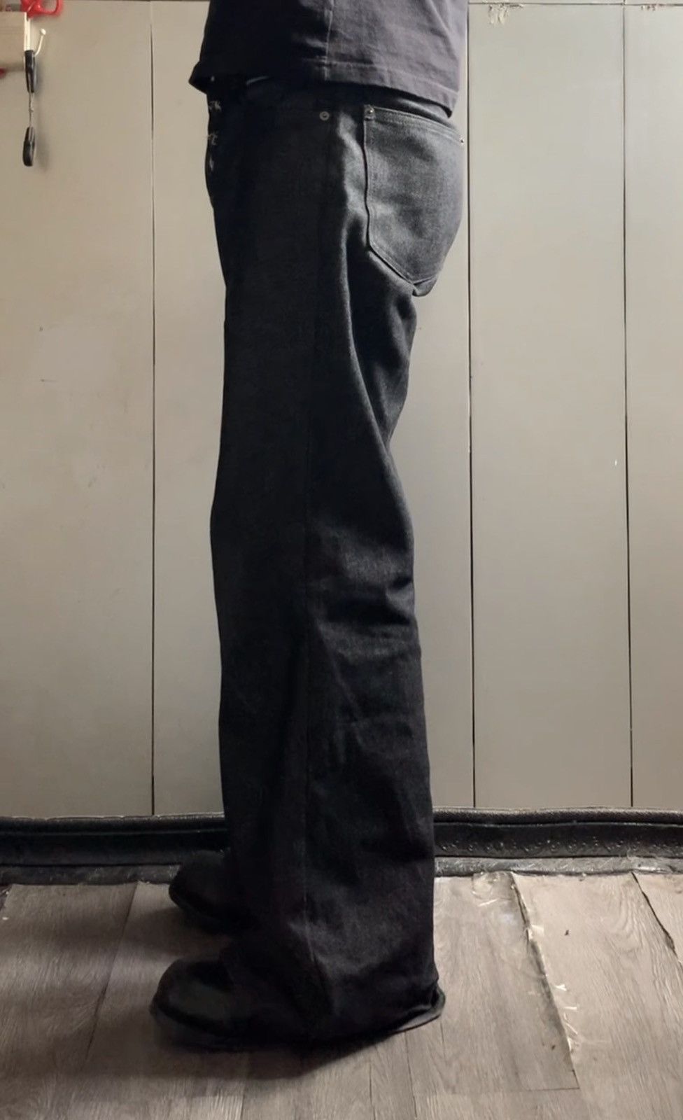 Japanese Brand DOOF.YOUTH KAIHARA JAPANESE RAW DENIM FLARE WIDE LEG JEANS Size US 32 / EU 48 - 9 Thumbnail