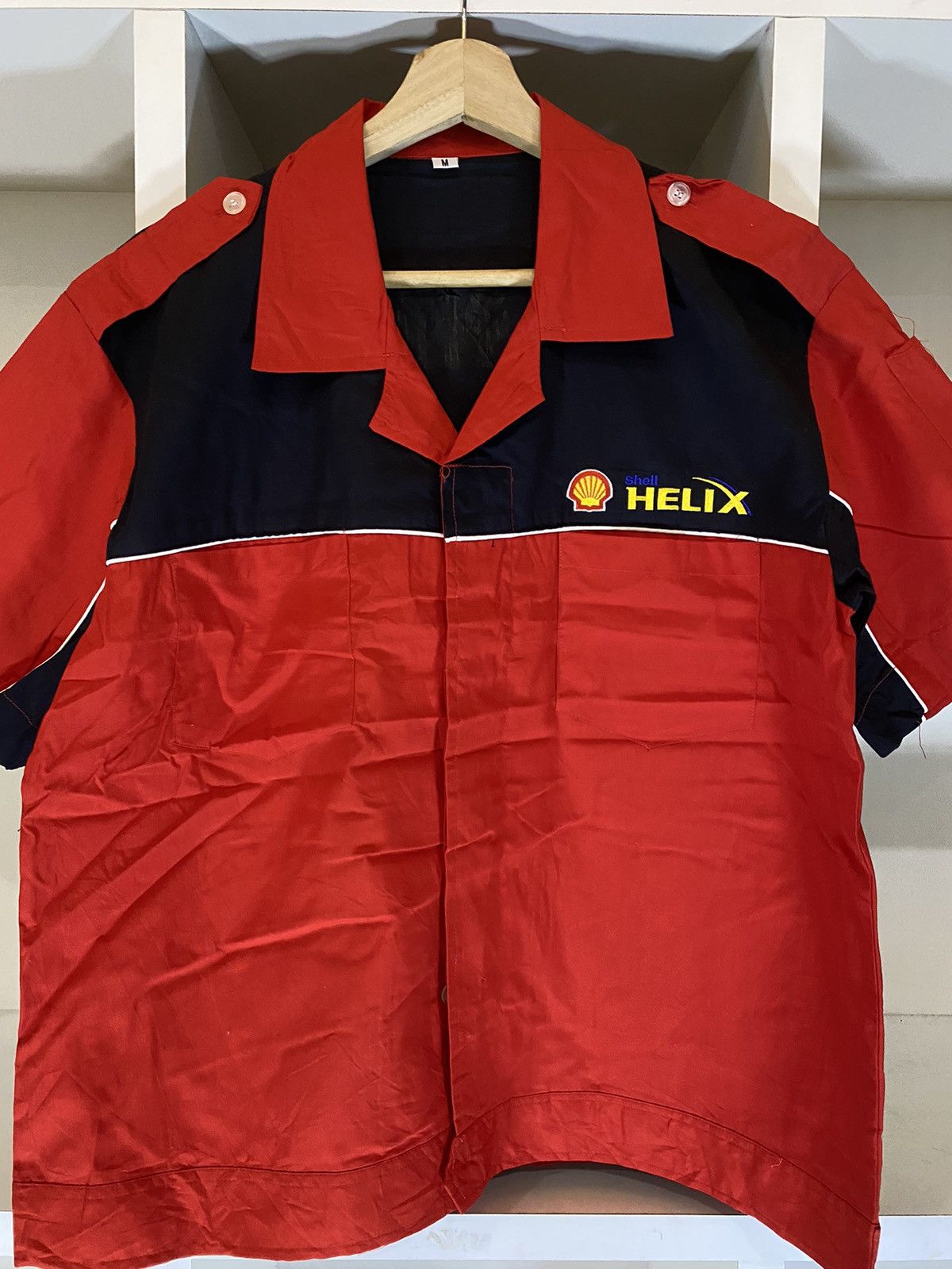 Helix × Vintage Vintage Shell Helix Service Centre Worker Shirt Size US M / EU 48-50 / 2 - 3 Thumbnail
