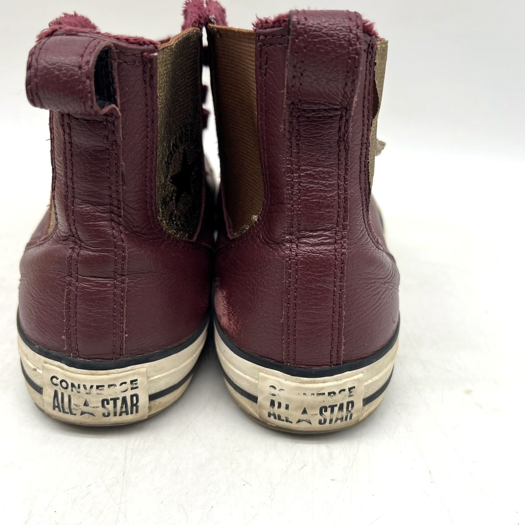 Converse Converse Chelsea Boot Hi Deep Bordeaux Sneakers 9.5 Women Leather Star Chelsea Sneaker Lace Up Size US 8 / IT 38 - 5 Thumbnail