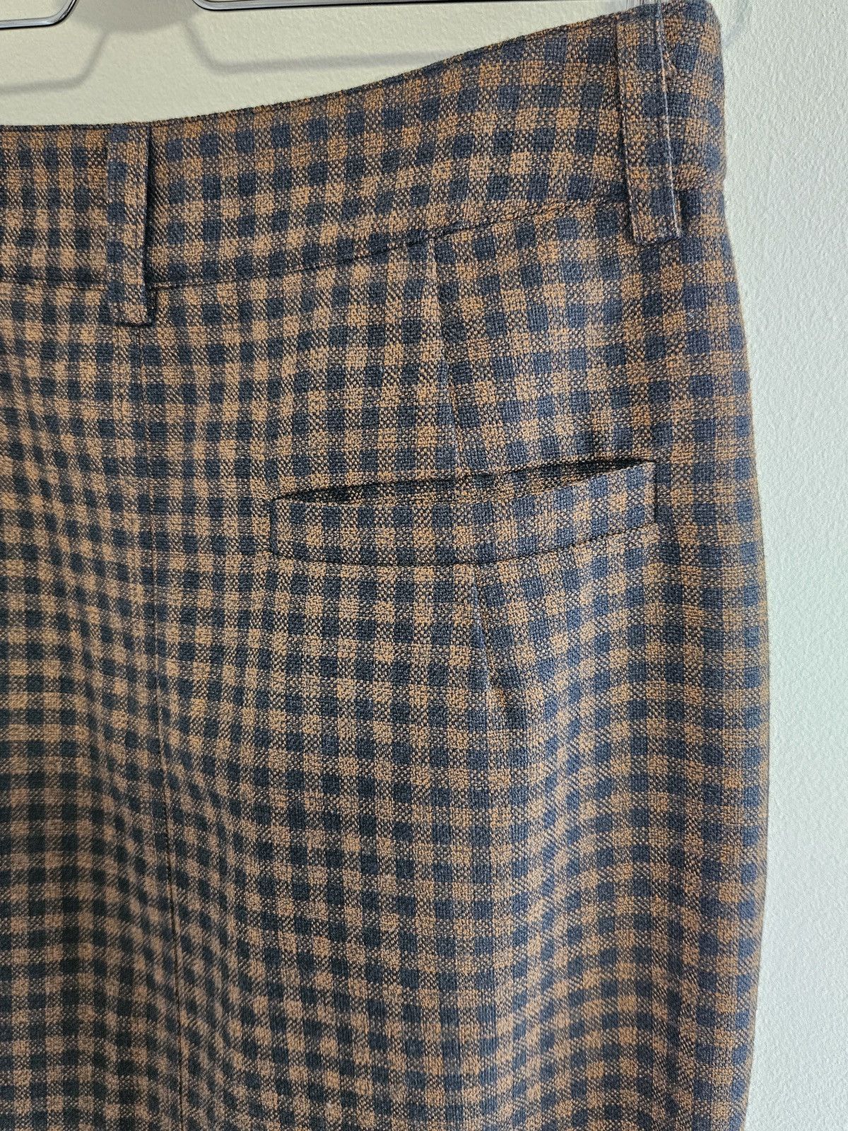 Isa Arfen 2016 ISA ARFEN 100%Virgin Wool Plaid Elegant Pencil Skirt Size 27" / US 4 / IT 40 - 12 Thumbnail
