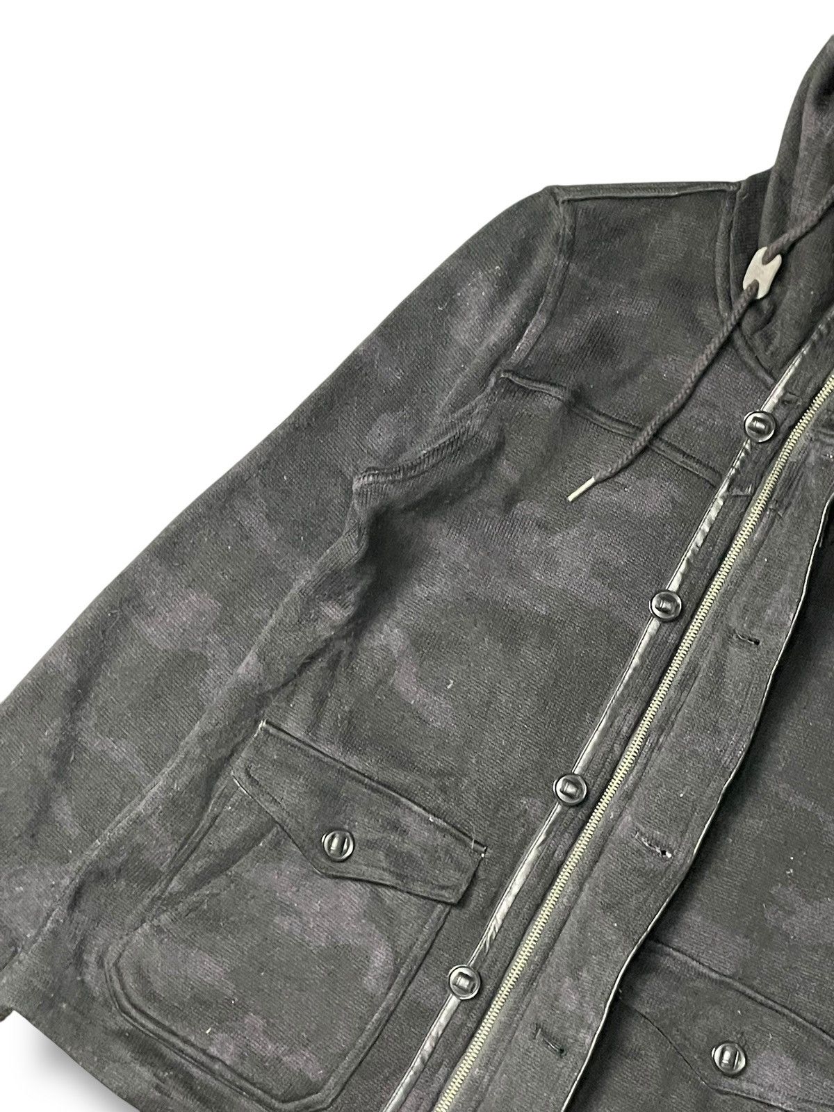 Japanese Brand M.F Editorial Brand Hidden Button&Zip Jacket (70) Size US L / EU 52-54 / 3 - 5 Thumbnail