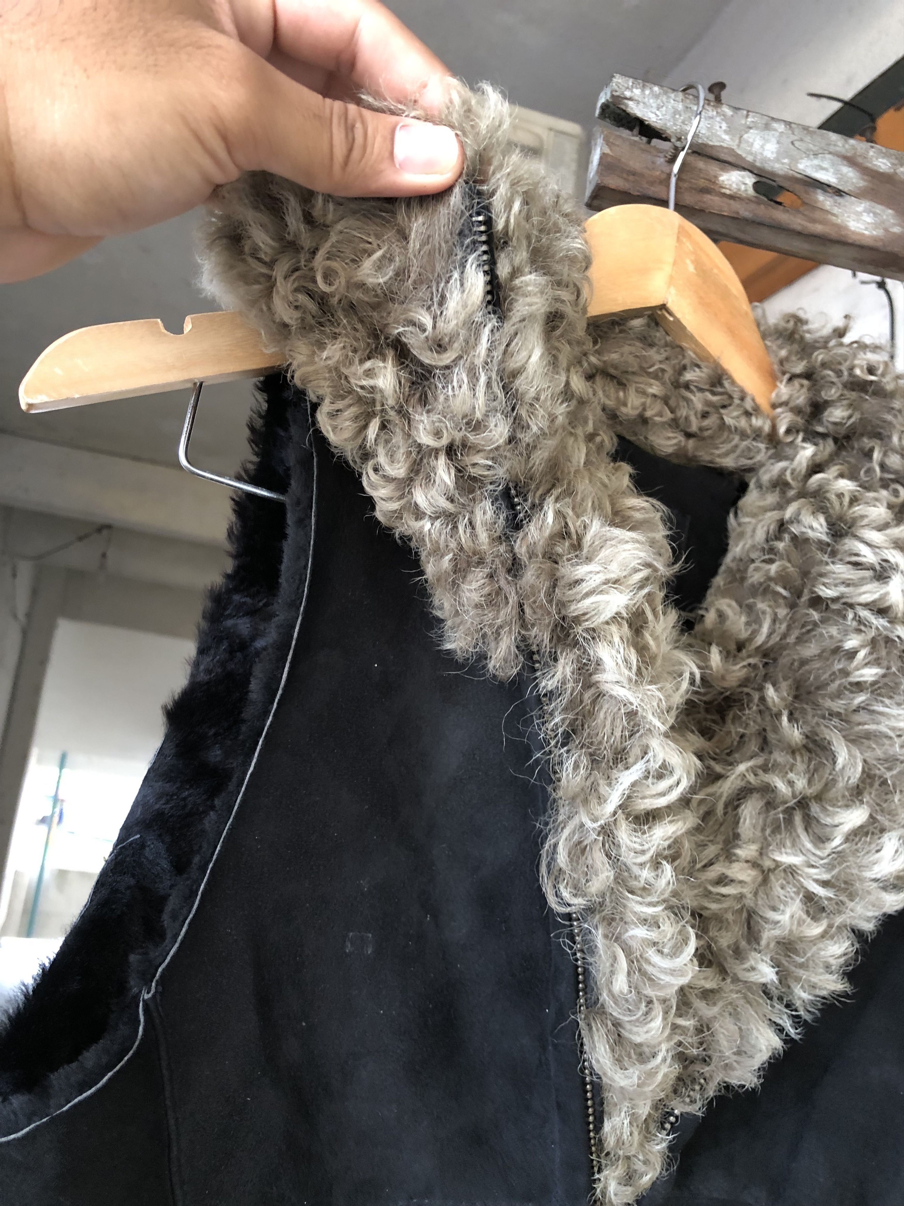 Guess Rare🔥 Guess Sheepskin Outer Vest Jacket Punk Size S / US 4 / IT 40 - 5 Thumbnail