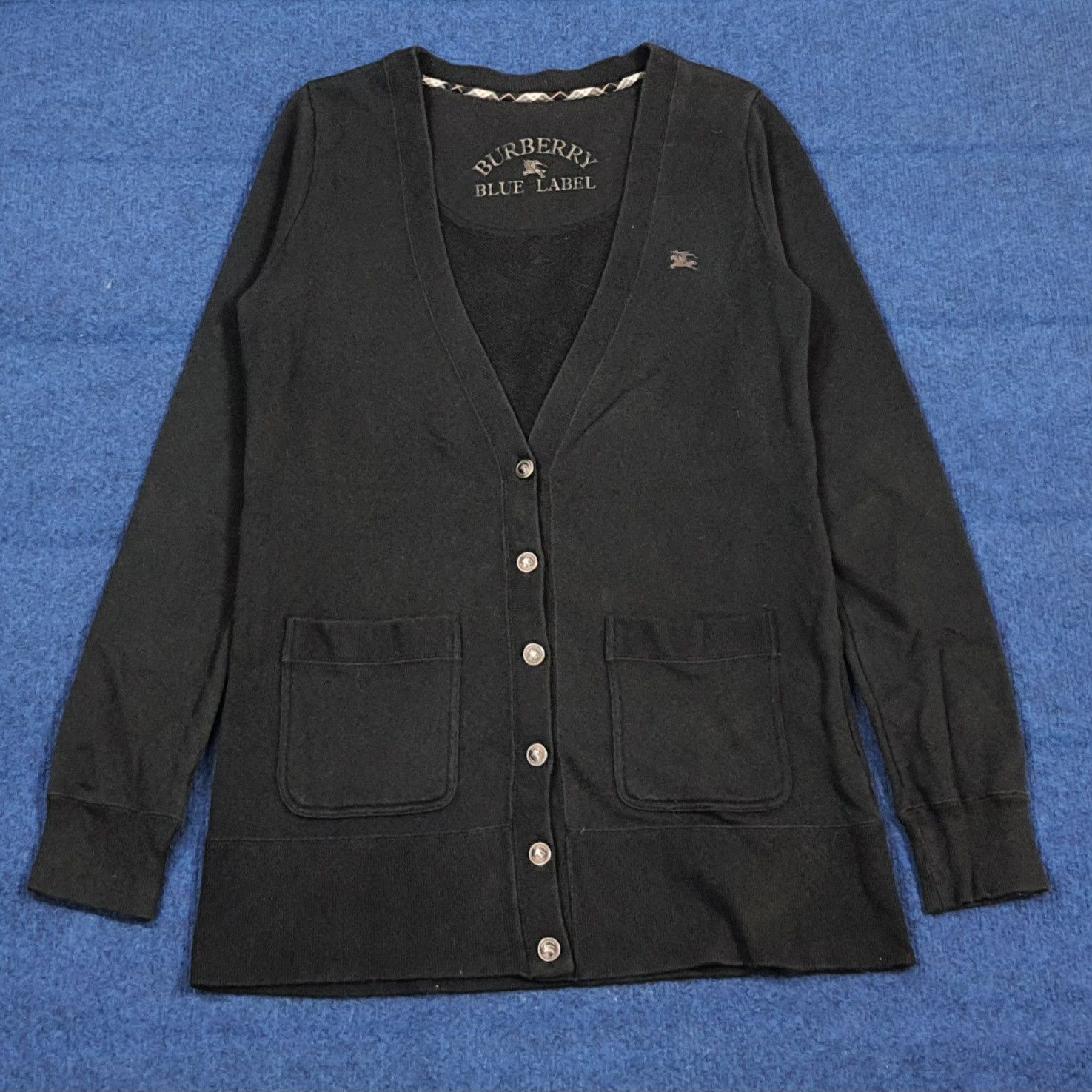 Burberry Vintage Burberry Blue Label Custom Logo Cardigan C302N22 Size XS / US 0-2 / IT 36-38 - 1 Thumbnail