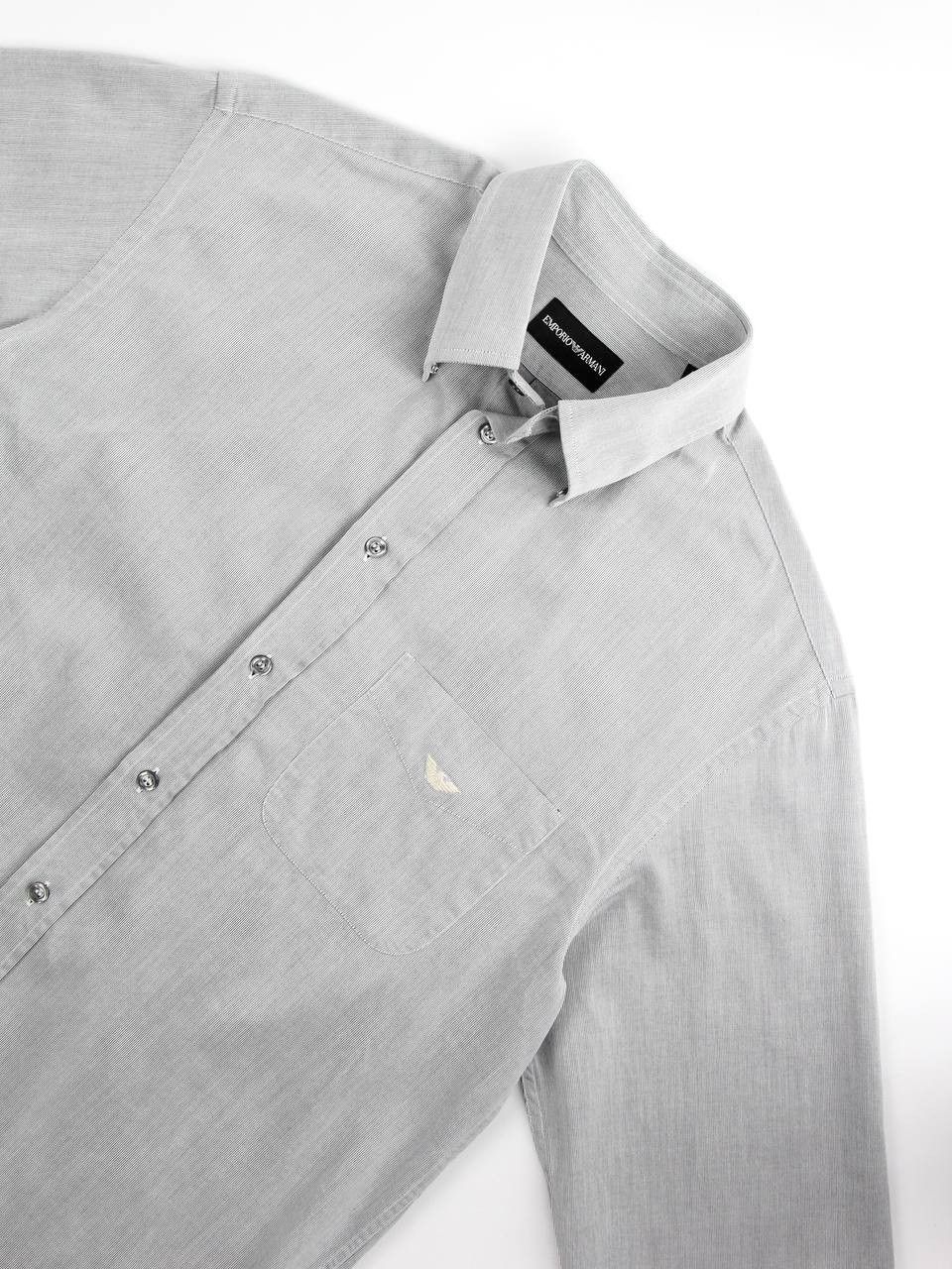 Emporio Armani EMPORIO ARMANI Cotton shirt with logo Size US L / EU 52-54 / 3 - 7 Thumbnail