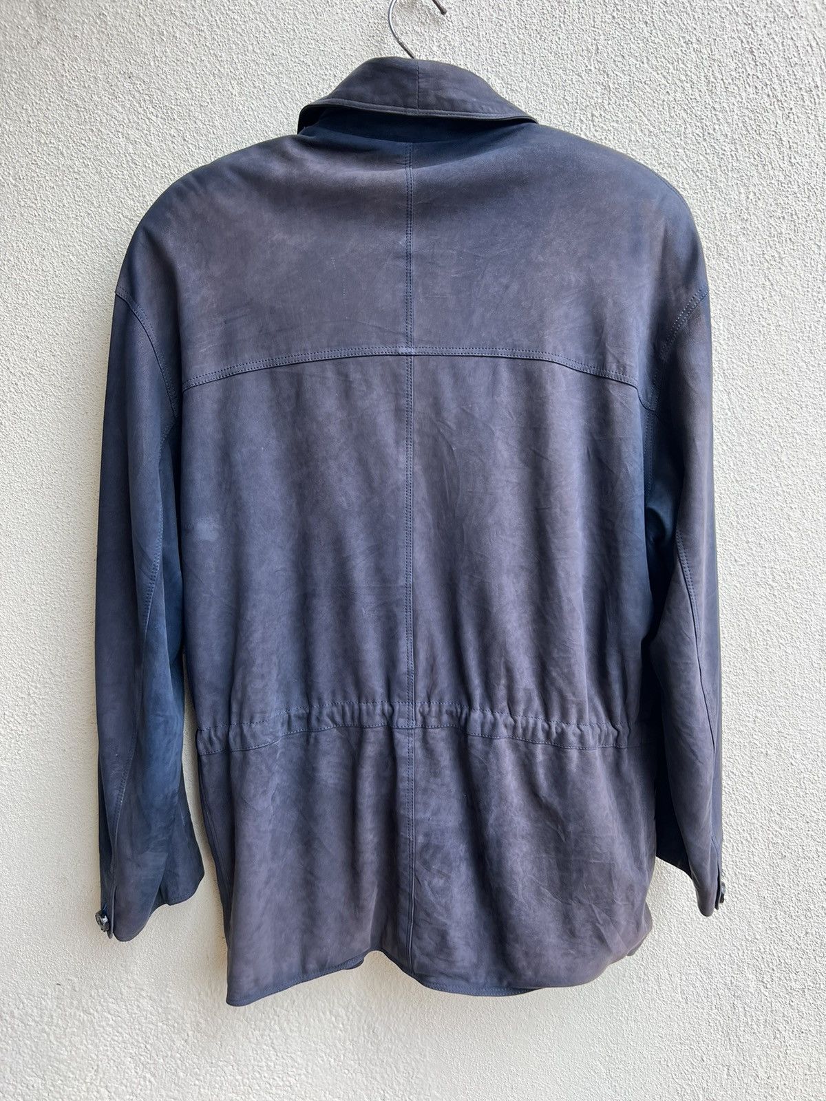 SERAPHIN Seraphin France Distress Sun Fade Oversize Leather Jacket Size US S / EU 44-46 / 1 - 12 Thumbnail