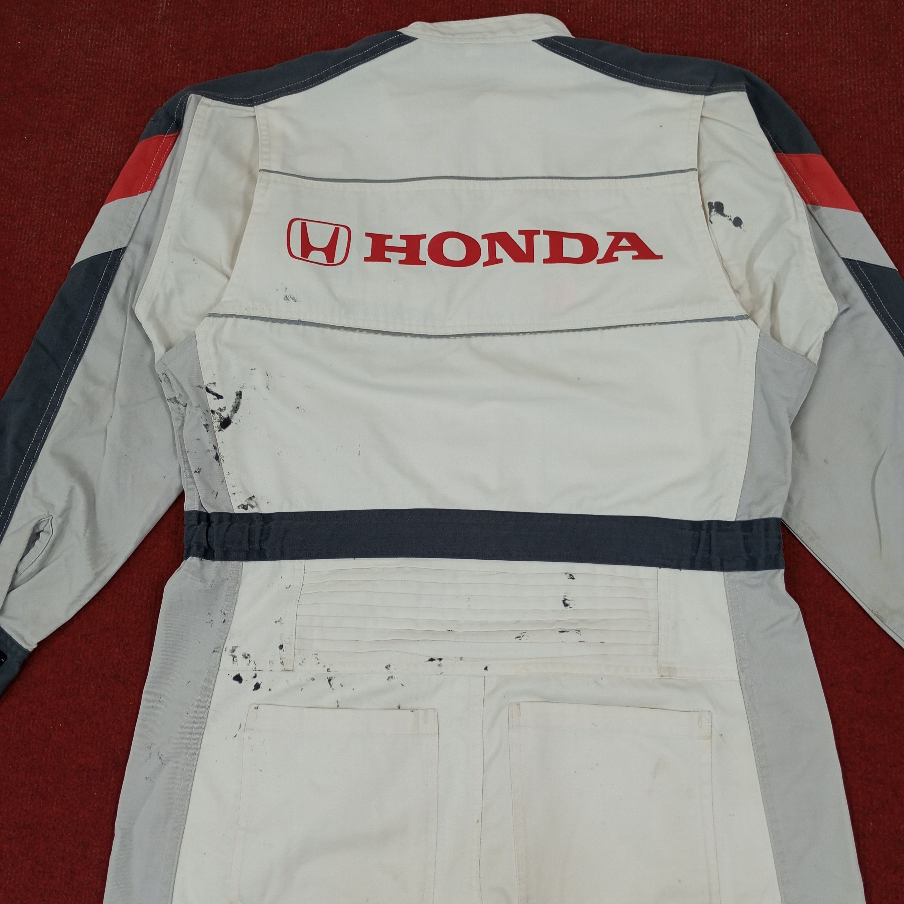 Honda × Vintage Honda Japanese Motorsports Racing Workwear Coverall Jacket Size US M / EU 48-50 / 2 - 2 Thumbnail