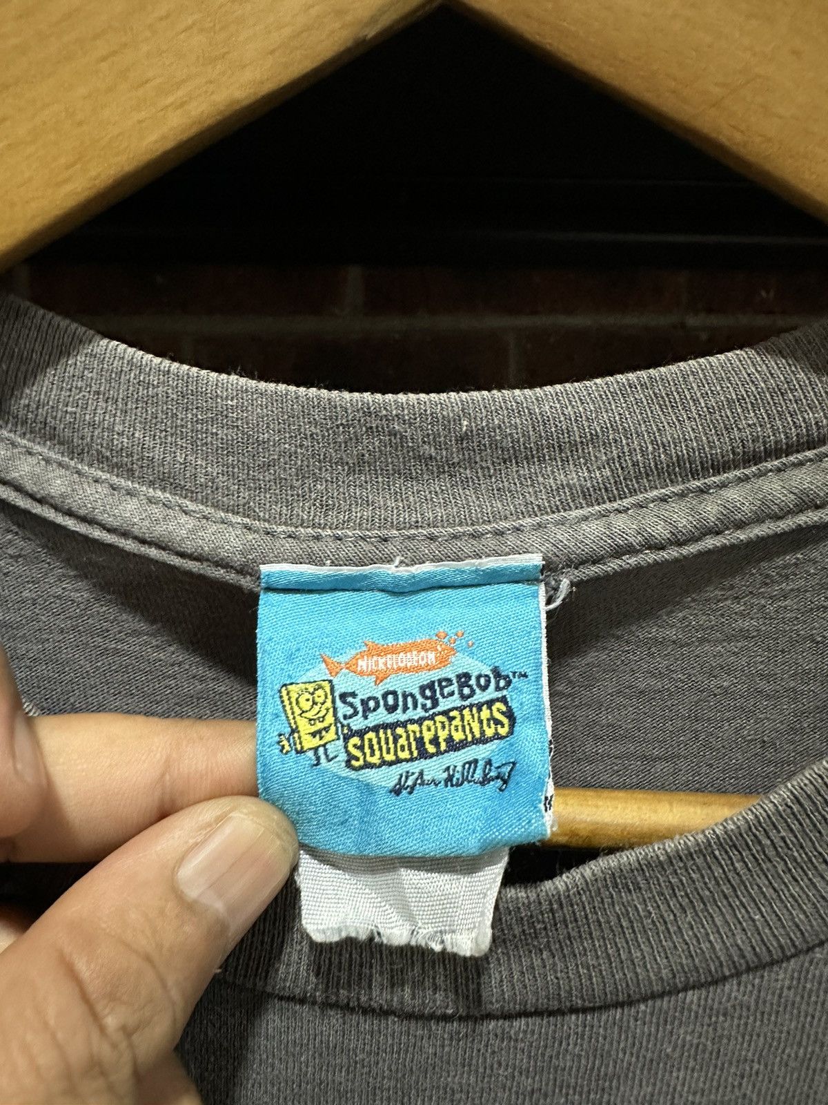 Cartoon Network × Vintage Vintage Spongebob The Krusty Krew Faded Tee Size US L / EU 52-54 / 3 - 4 Thumbnail