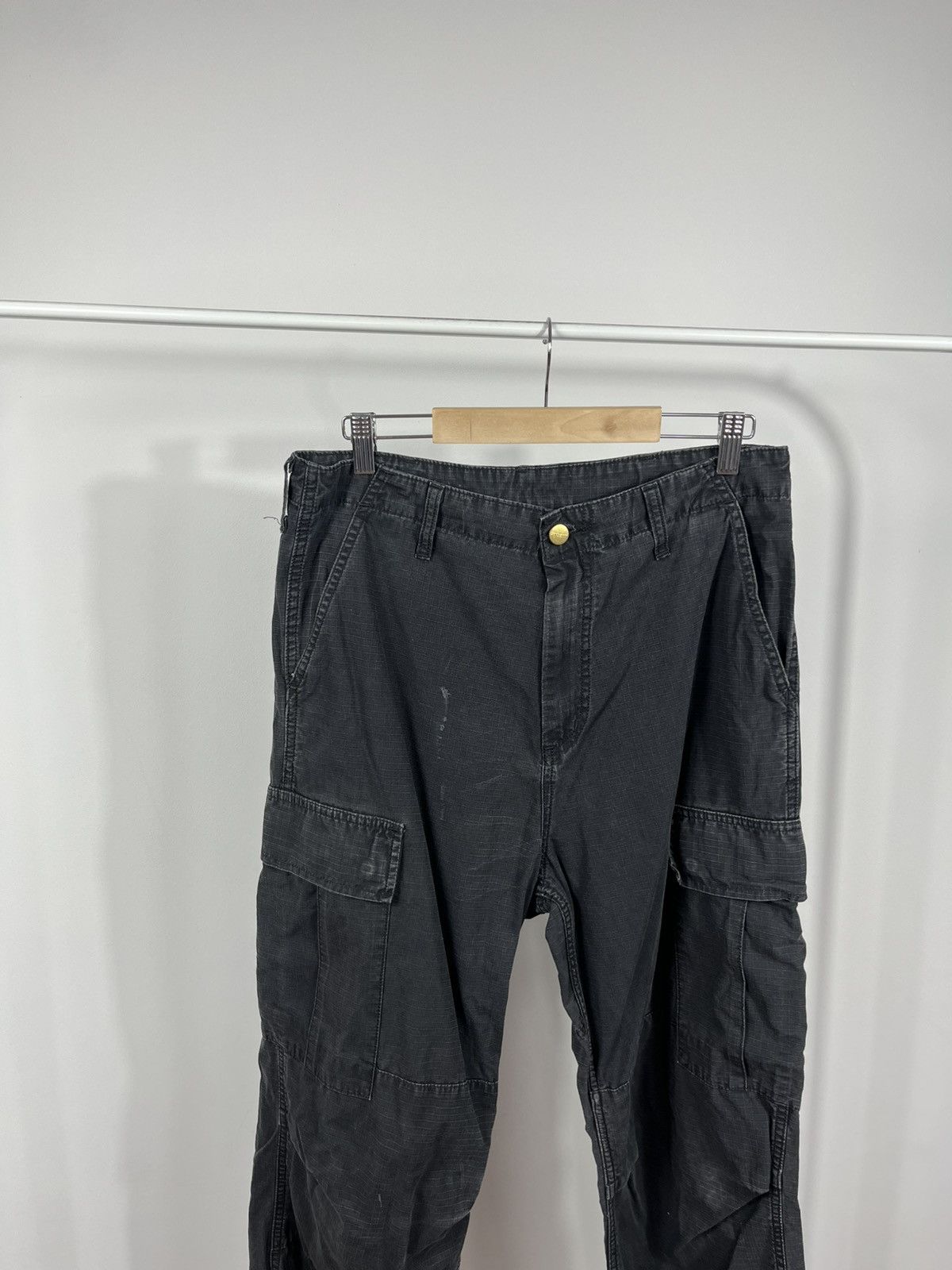 Carhartt Cargo Pants W30 L32 Distressed Black Workwear