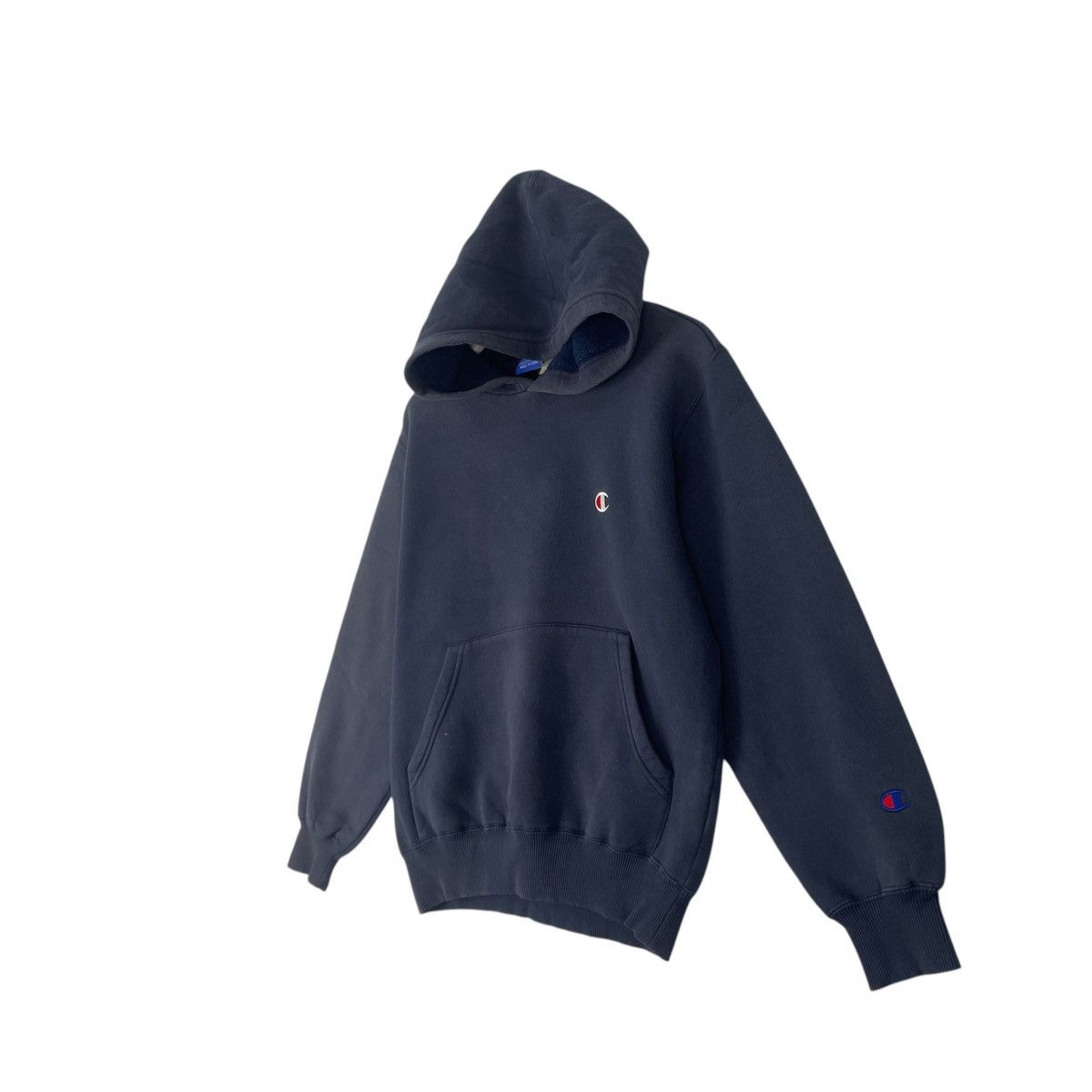 Designer × Vintage vintage Hoodie/sweater champion hoodies jumper pull navy Size US M / EU 48-50 / 2 - 2 Thumbnail
