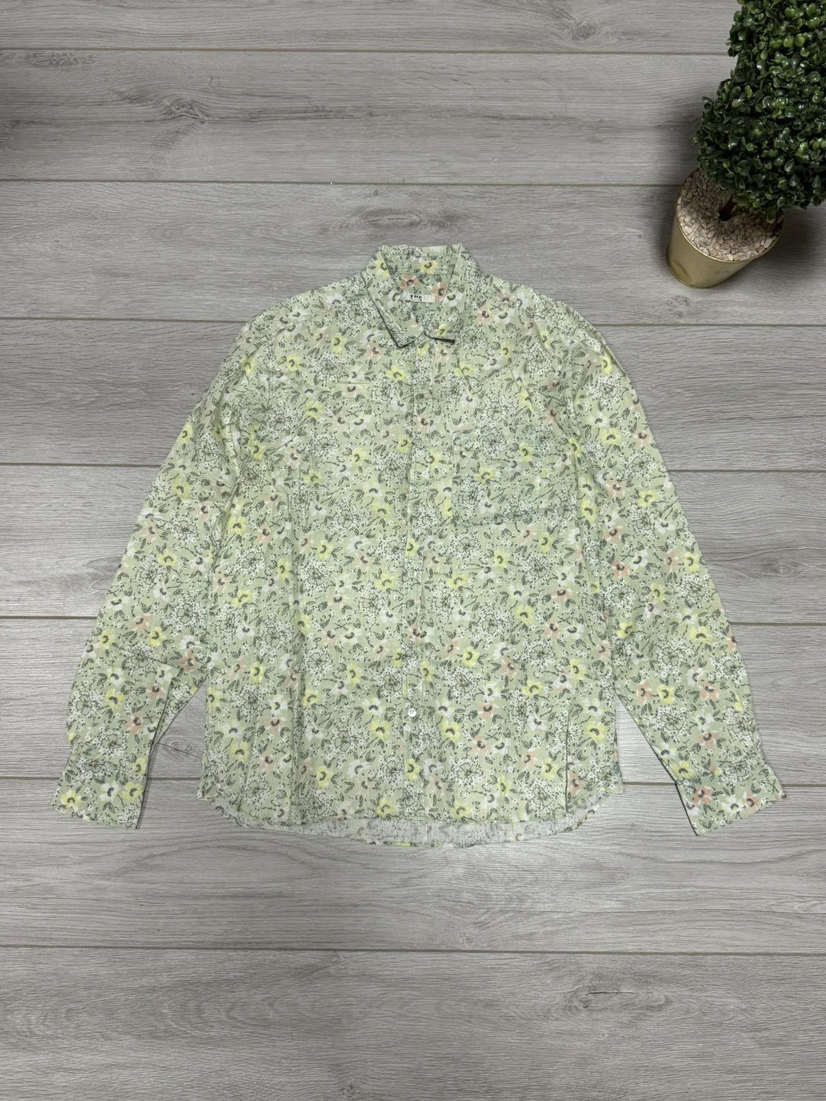 YMC YMC You Must Create linen flowers floral shirt buttons Size US M / EU 48-50 / 2 - 5 Thumbnail