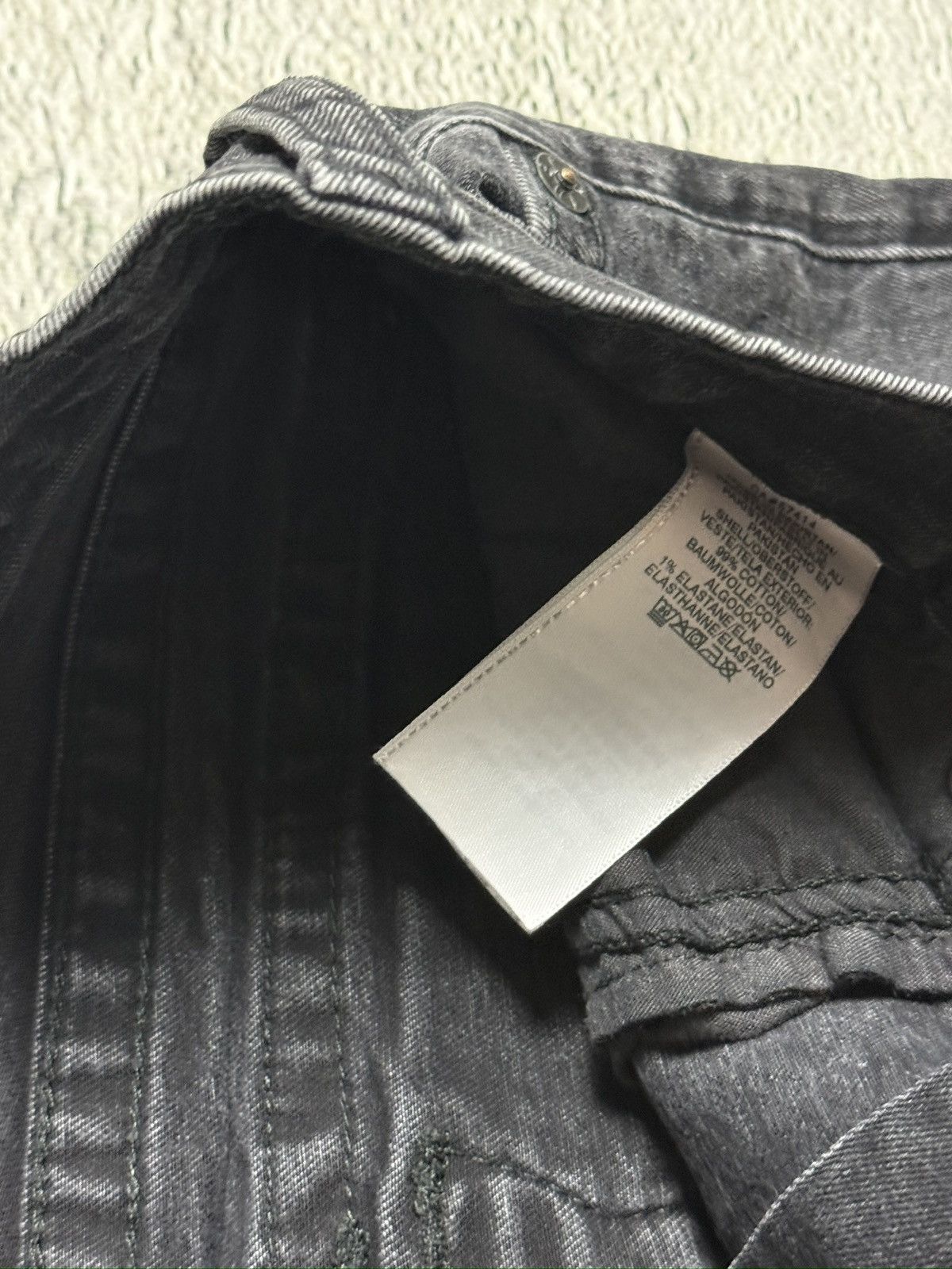 True Religion True Religion black jeans painted horseshoe logo Y2K Rocco Size US 33 - 11 Thumbnail