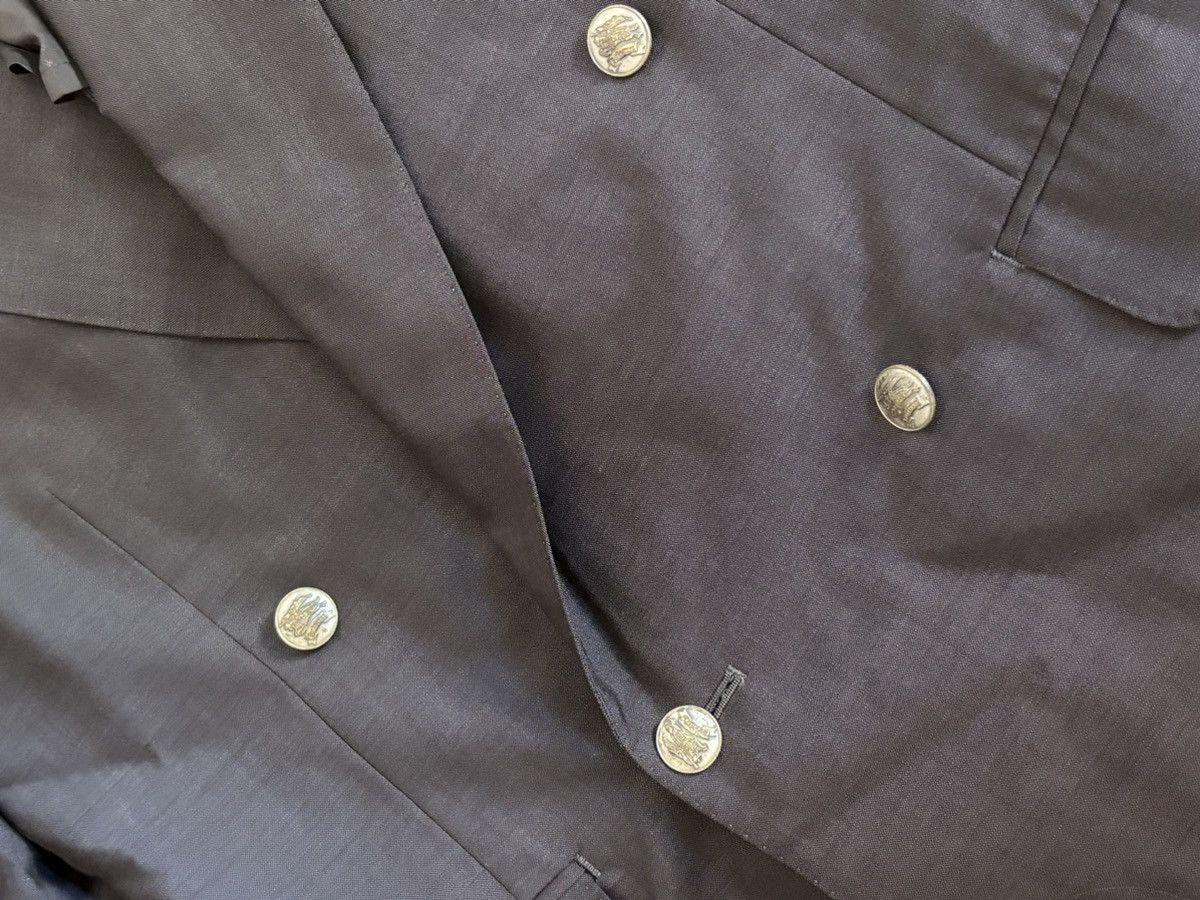 Burberry Burberrys Cross Button Full Suit Grey Size 36S - 3 Thumbnail