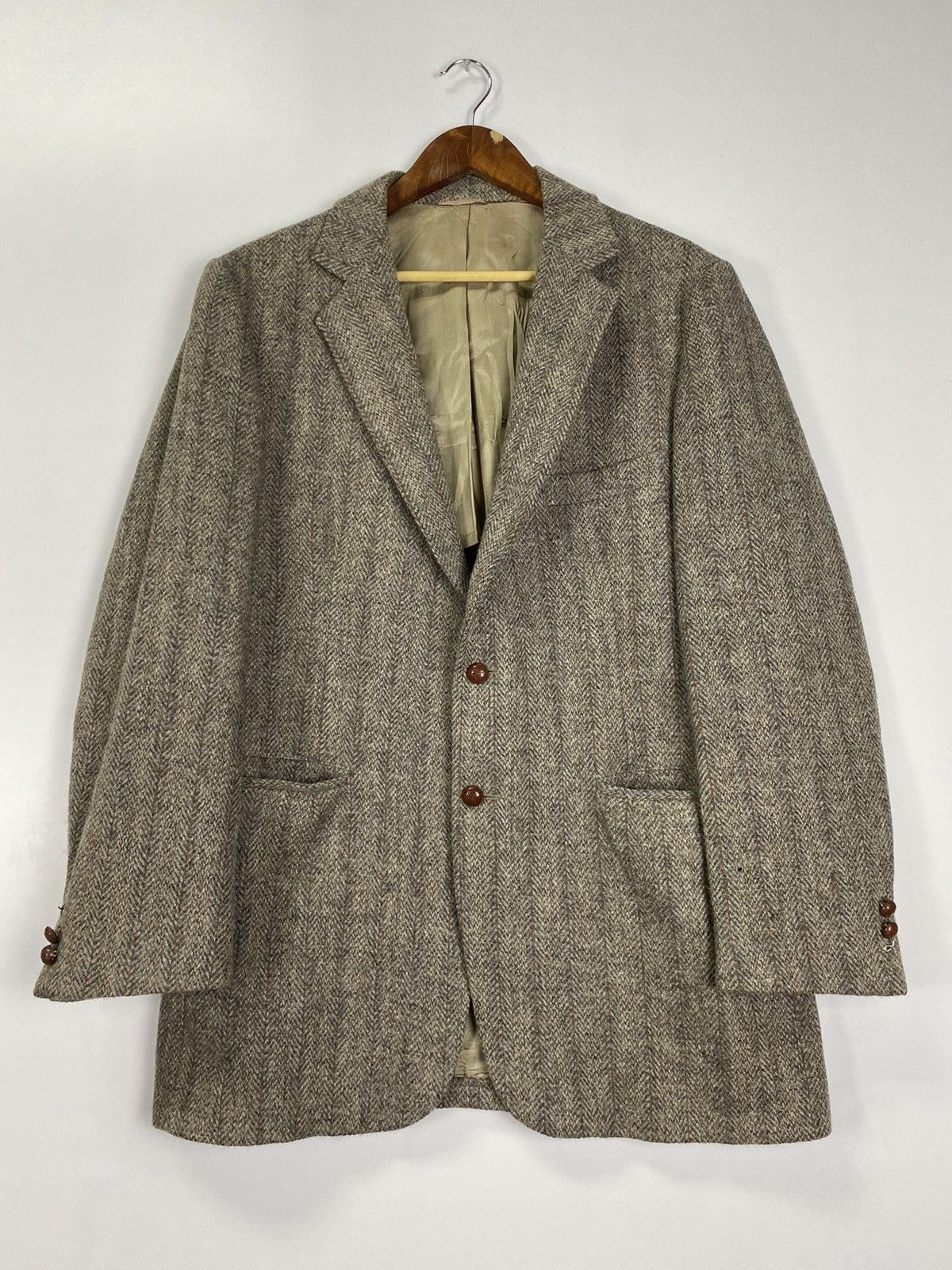 Harris Tweed Vintage 80s Christopher Hughes x Harris Tweed Size US XL / EU 56 / 4 - 9 Thumbnail