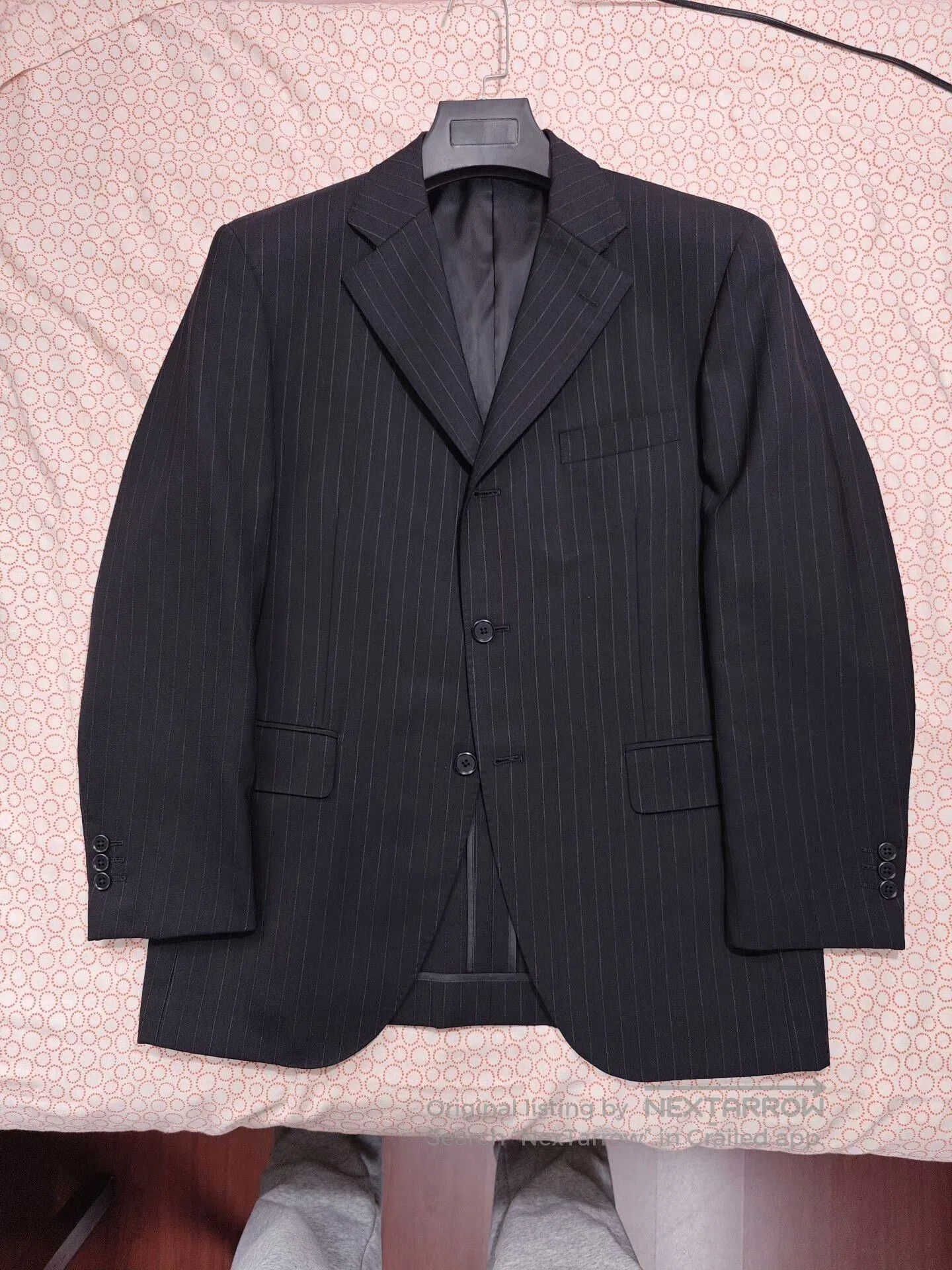 Japanese Brand Custom Dormeuil Wool Blend Suit Jacket. Size US L / EU 52-54 / 3 - 5 Thumbnail