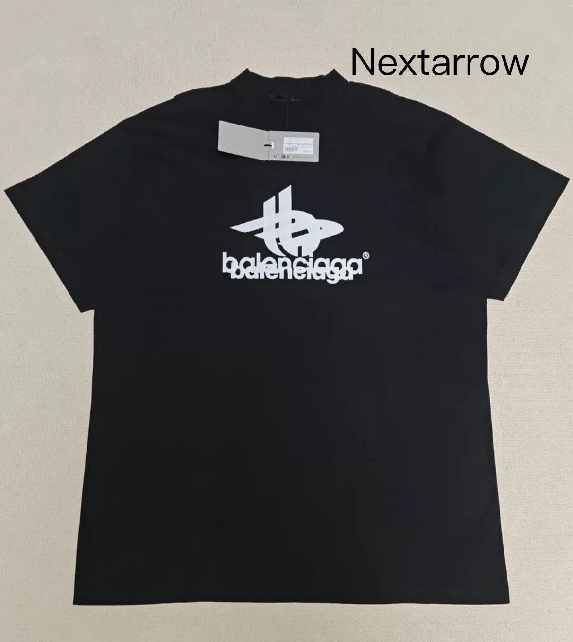 Balenciaga Balenciaga 23ss 3b Logo Vintage Short Sleeve T-shirt Size US M / EU 48-50 / 2 - 1 Thumbnail
