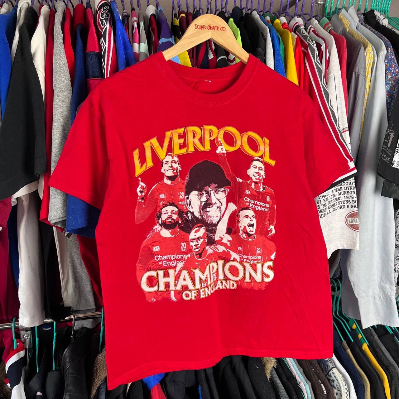 Vintage Liverpool Champions of England Tshirt Size M Size US M / EU 48-50 / 2 - 2 Thumbnail