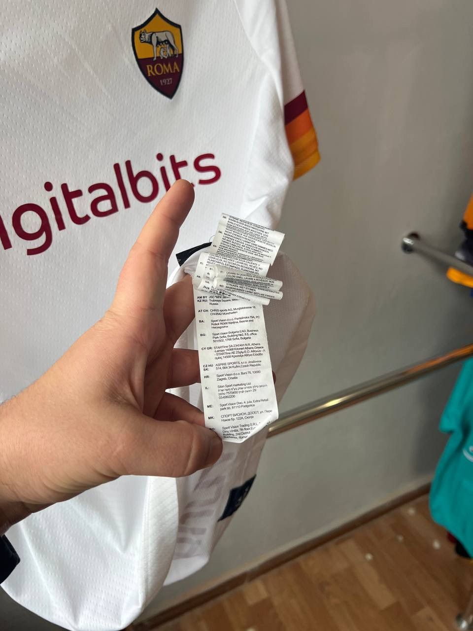 New Balance 2021/22 AS ROMA #22 ZANIOLO AWAY SOCCER JERSEY SHIRT SZ M Size US M / EU 48-50 / 2 - 9 Thumbnail