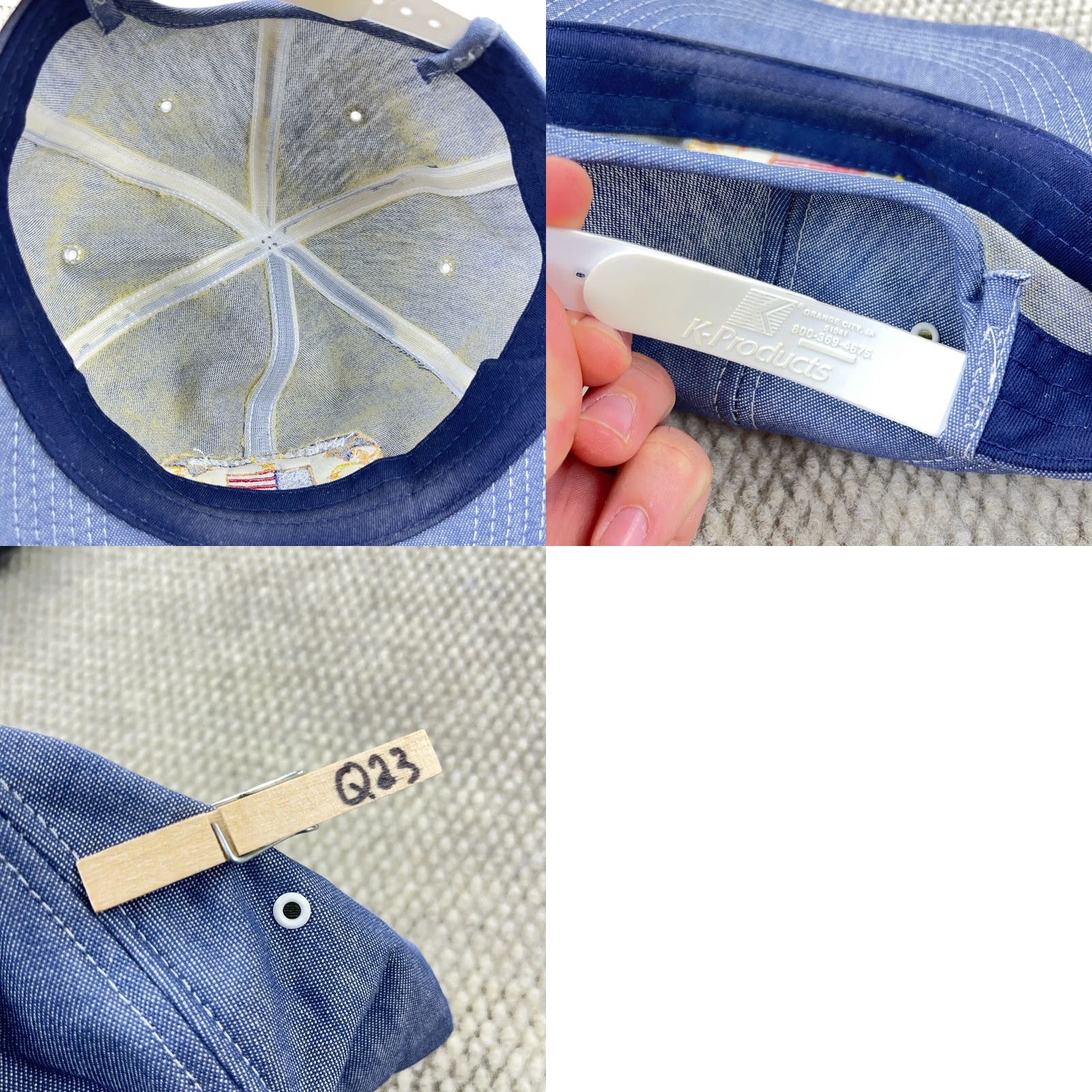 Vintage VINTAGE K Products Denim Trucker Hat Cap Apple Lambert Trucking Made In USA 80s Size ONE SIZE - 8 Thumbnail