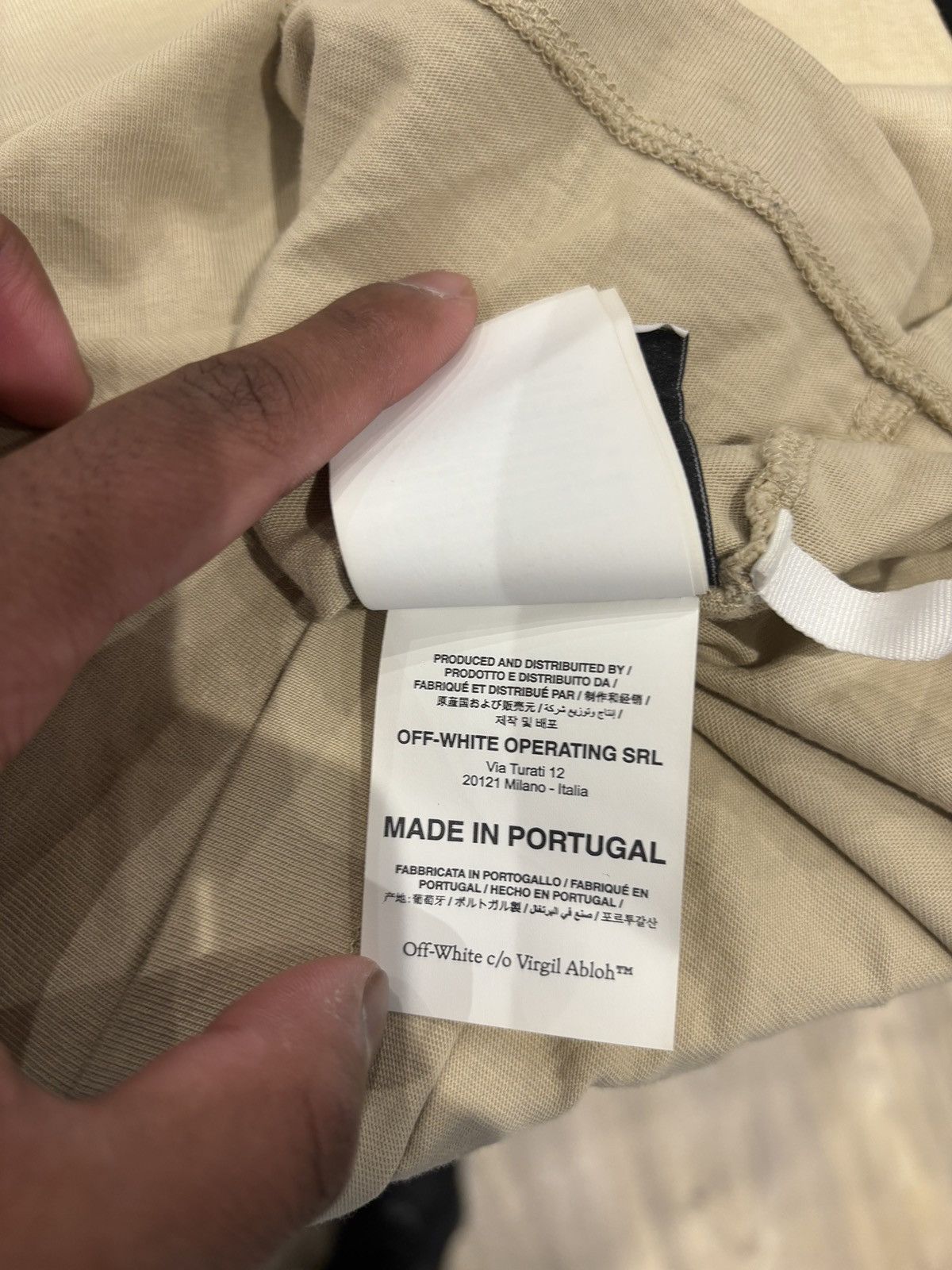 Off-White Off-White Graffiti Logo Shirt Tan Size: M Size US M / EU 48-50 / 2 - 12 Thumbnail
