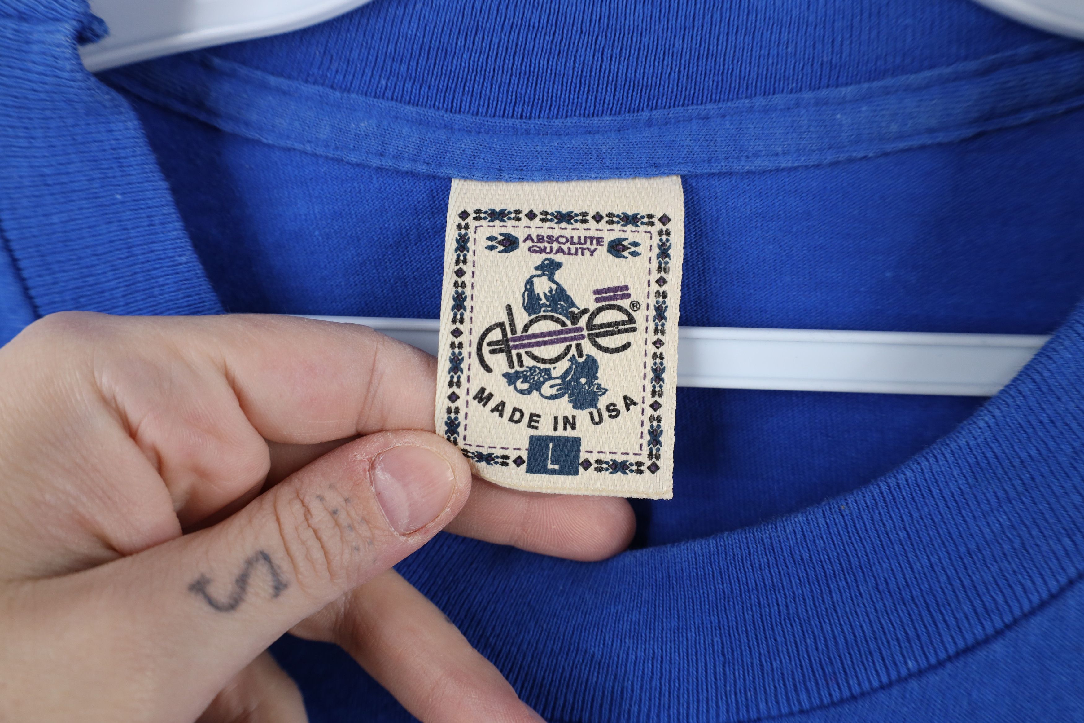 Vintage Vintage 90s The Alamo San Antonio T-Shirt Blue Cotton USA Size US L / EU 52-54 / 3 - 9 Thumbnail