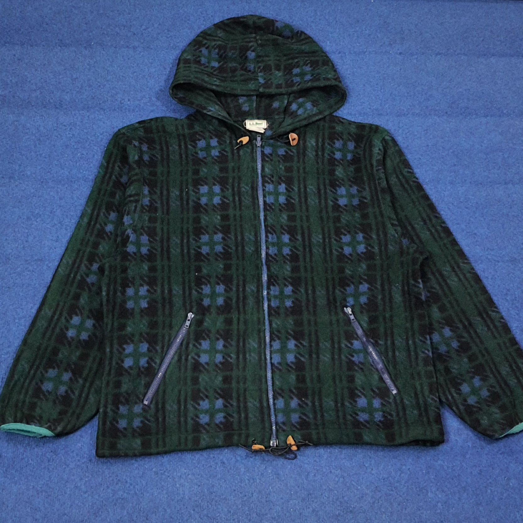 L.L. Bean Vintage L.L. Bean Fleece Outdoor Hoodie Jacket C278N2 Size US L / EU 52-54 / 3 - 1 Thumbnail
