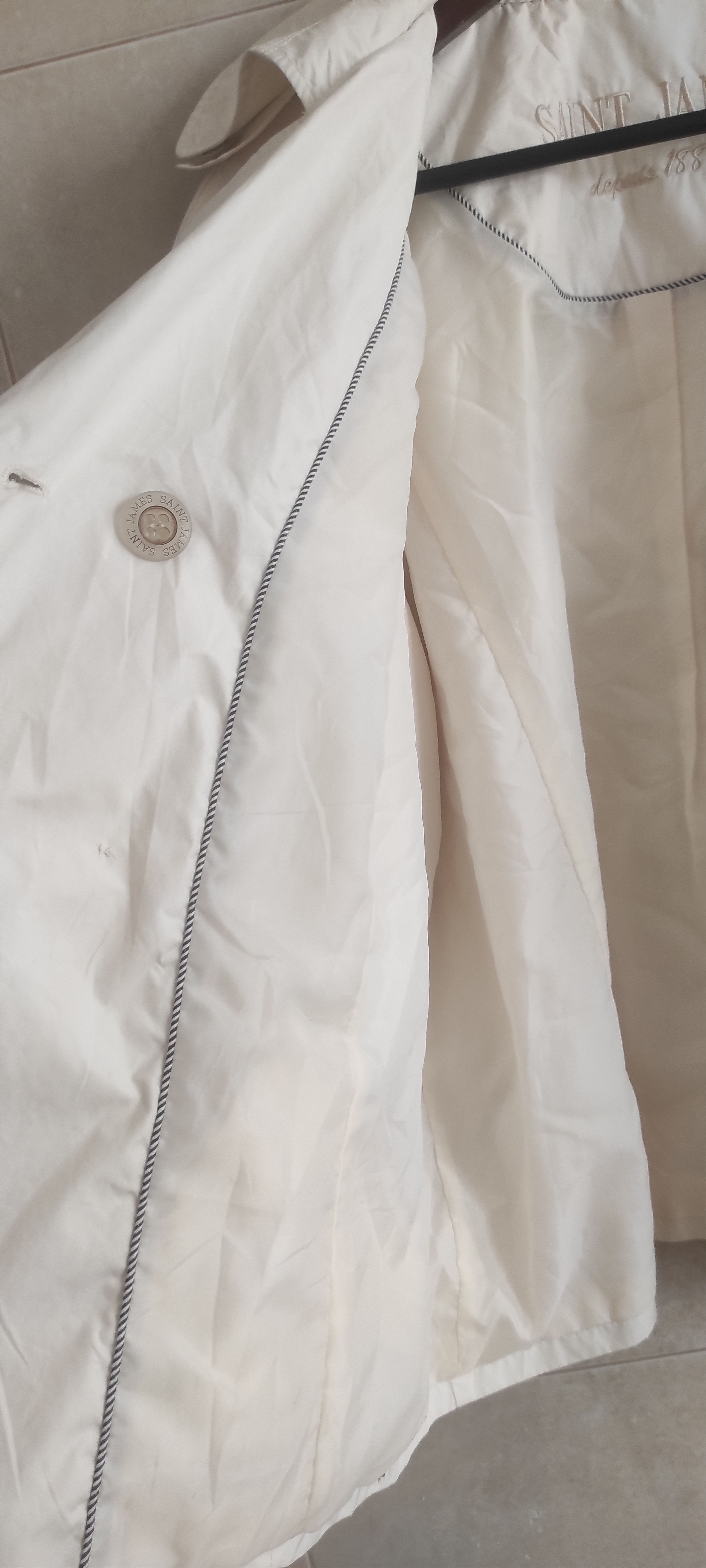 Saint James Saint James Double-Breasted Women Trench Coat Jacket Size XXL / US 16-18 / IT 52-54 - 13 Thumbnail