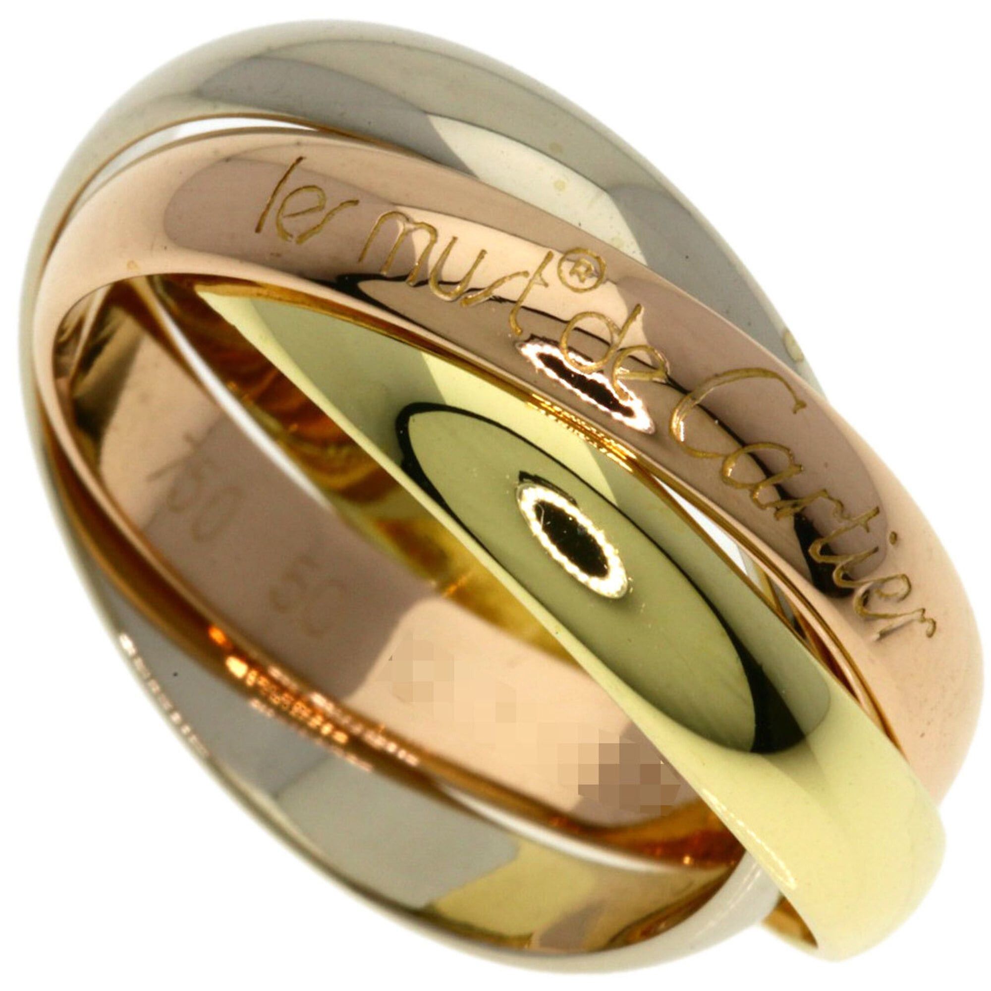 Cartier Cartier Trinity #50 Ring - 18K Yellow Gold/18K White Pink Gold Women's CARTIER Size ONE SIZE - 1 Thumbnail
