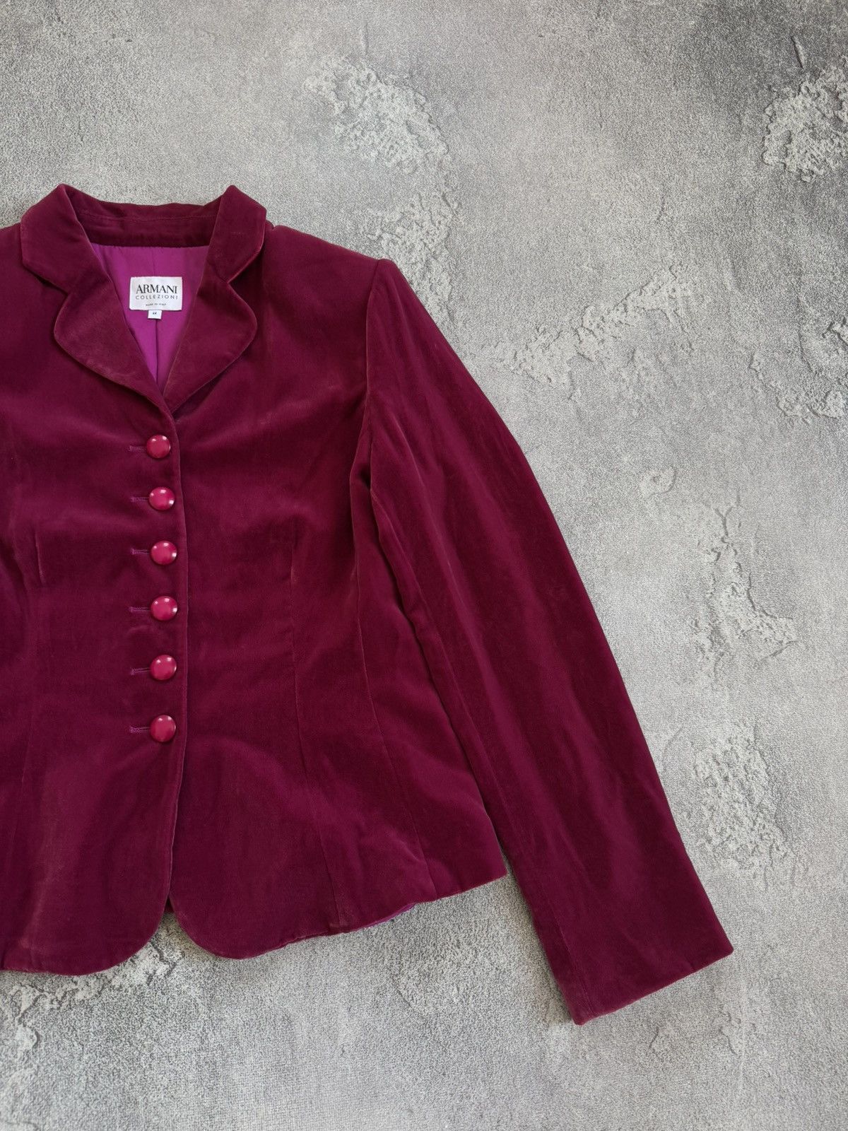 Armani Collezioni Armani Collezioni IT44 pink velour velvet blazer jacket Size M / US 6-8 / IT 42-44 - 9 Thumbnail