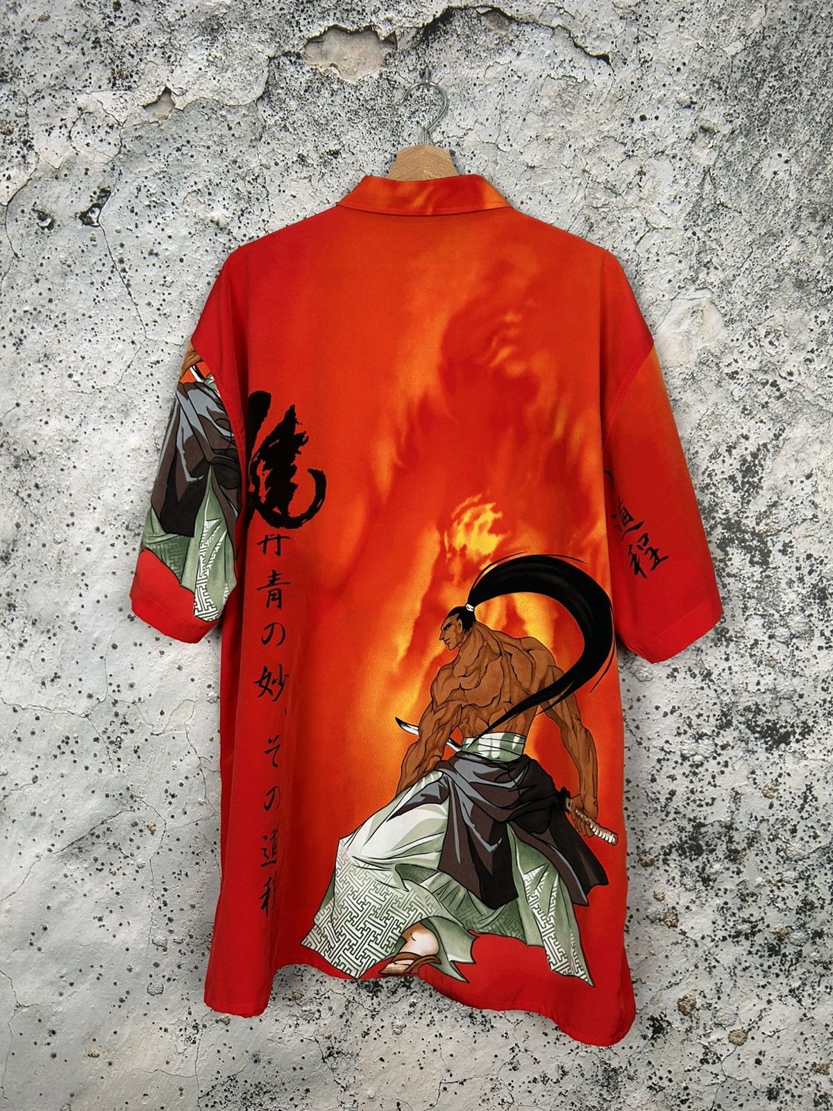 Vintage Vintage Japanese Samurai Graphic Shirt Avant Garde 90s Size US XL / EU 56 / 4 - 4 Thumbnail