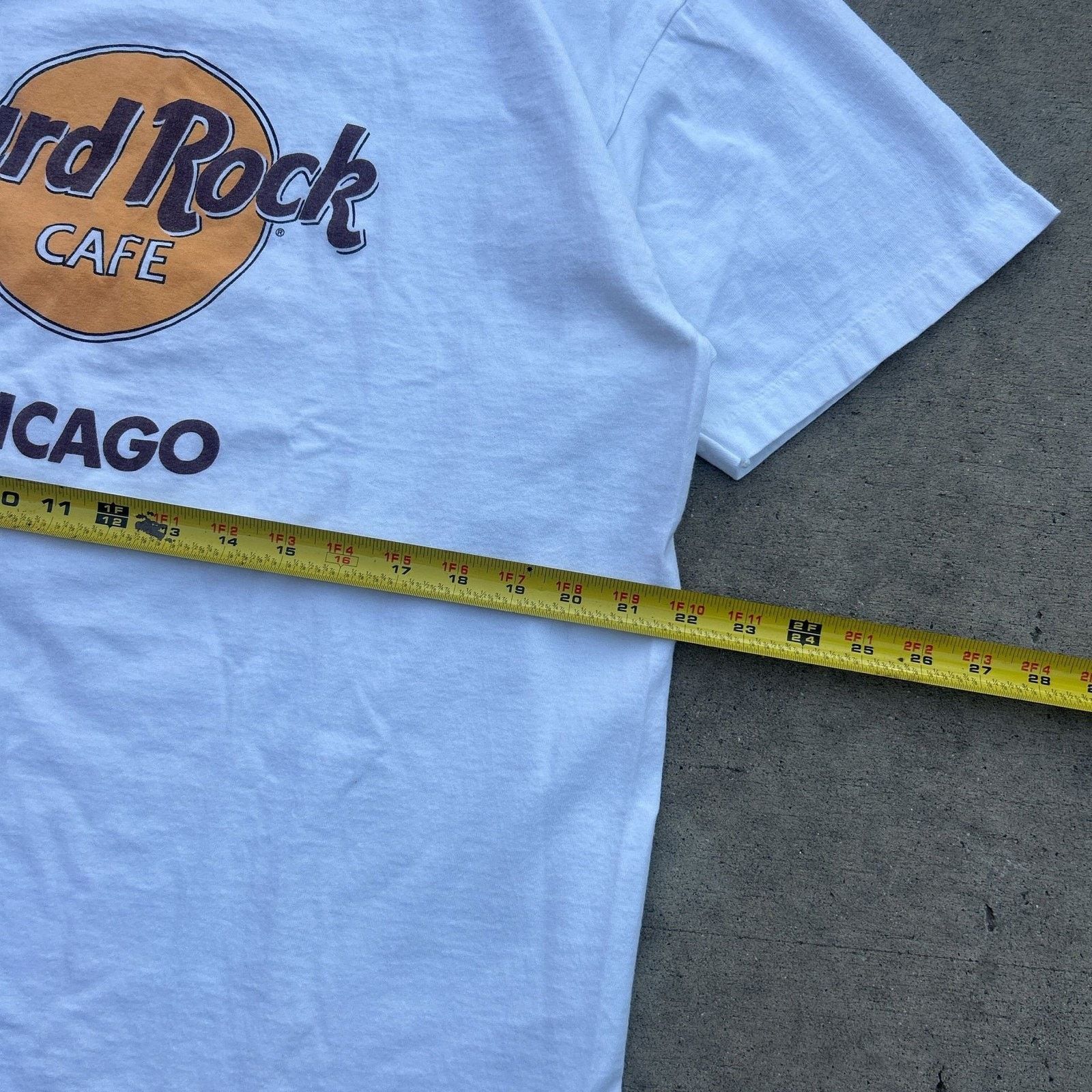 Hard Rock Cafe Vintage 80s Hard Rock Cafe Chicago single stitch made in USA Size US L / EU 52-54 / 3 - 6 Thumbnail