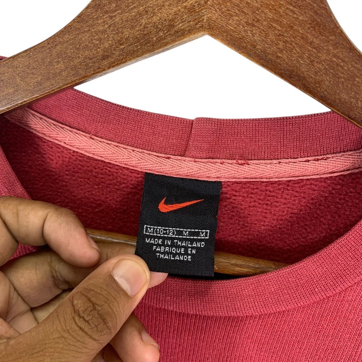 Nike × Vintage VINTAGE 90s NIKE SWOOSH SPORTSWEAR PULLOVER SWEATER Size US M / EU 48-50 / 2 - 5 Thumbnail