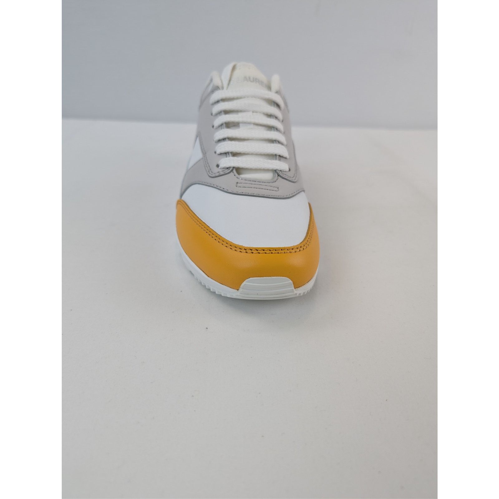 Saint Laurent Paris o1rshd1 Bump Low Top Sneaker in Yuka Yellow / Blanc Optique Size US 8 / EU 41 - 14 Thumbnail