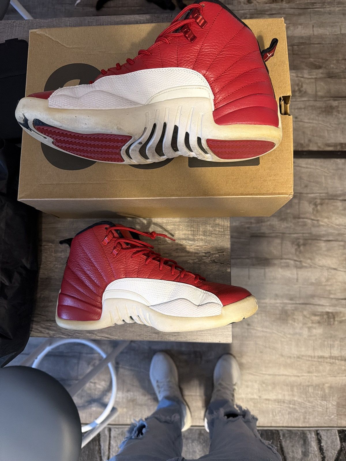 Jordan Brand Jordan 12 Gym Red Size US 10 / EU 43 - 5 Thumbnail