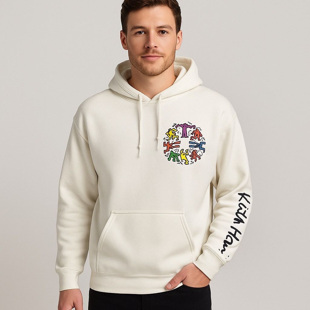 Keith Haring Keith Haring Hoodie Dancing Figures Graphic Art Large Size US L / EU 52-54 / 3 - 1 Thumbnail