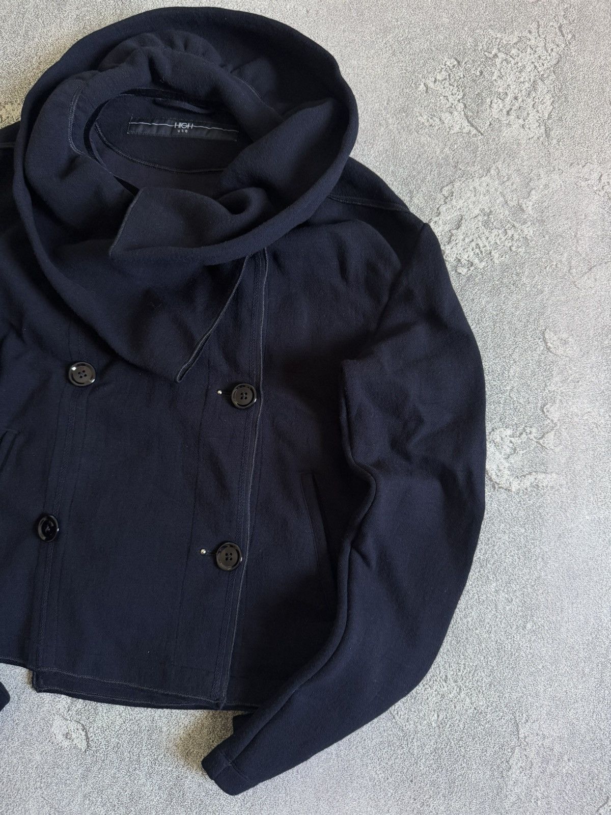 Designer High Use M/L wool jacket pea coat button up Avantgarde Size M / US 6-8 / IT 42-44 - 5 Thumbnail