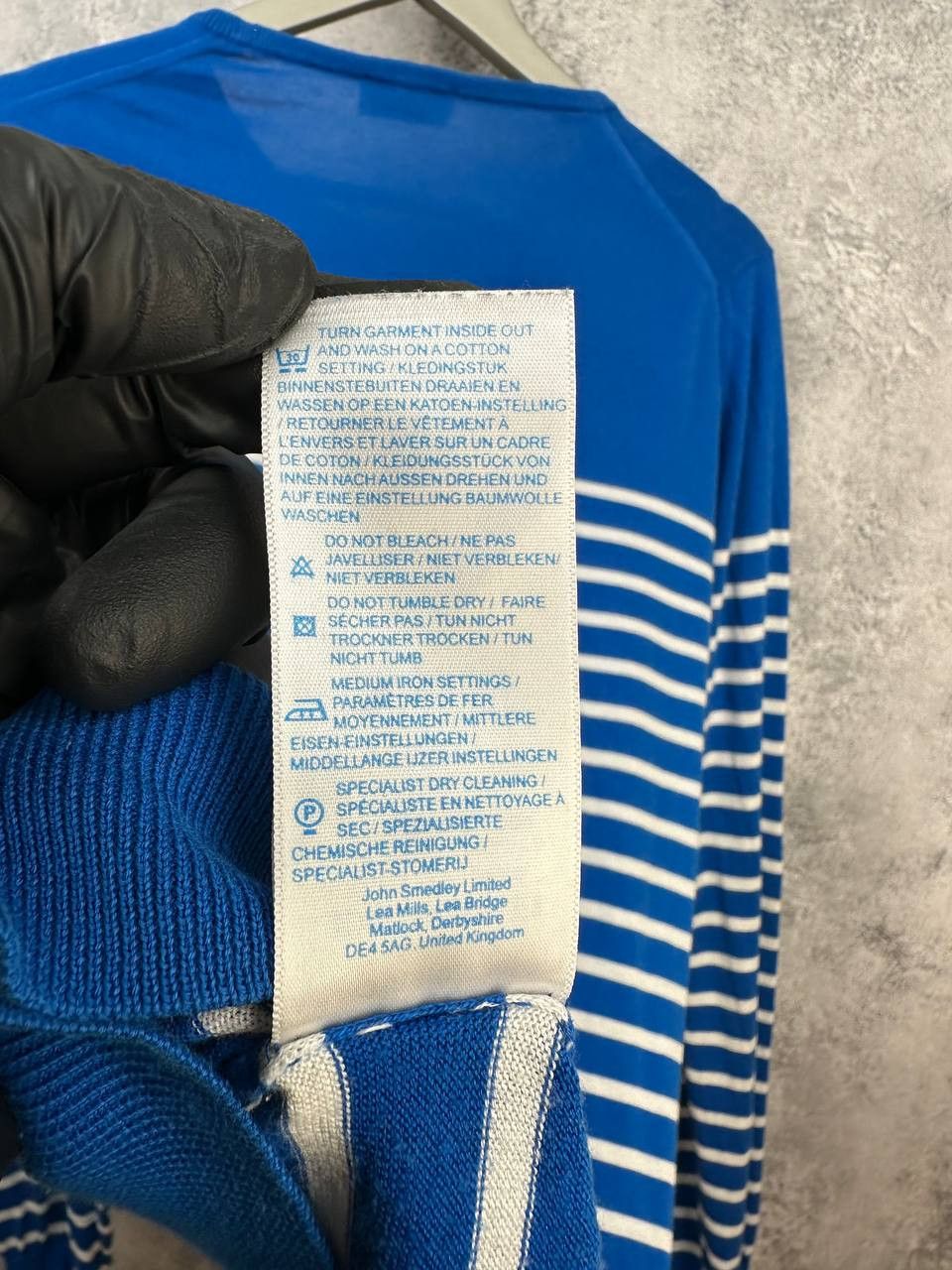 John Smedley John Smedley Sea Island Cotton Breton Stripe Knit Sweater Size US L / EU 52-54 / 3 - 14 Thumbnail