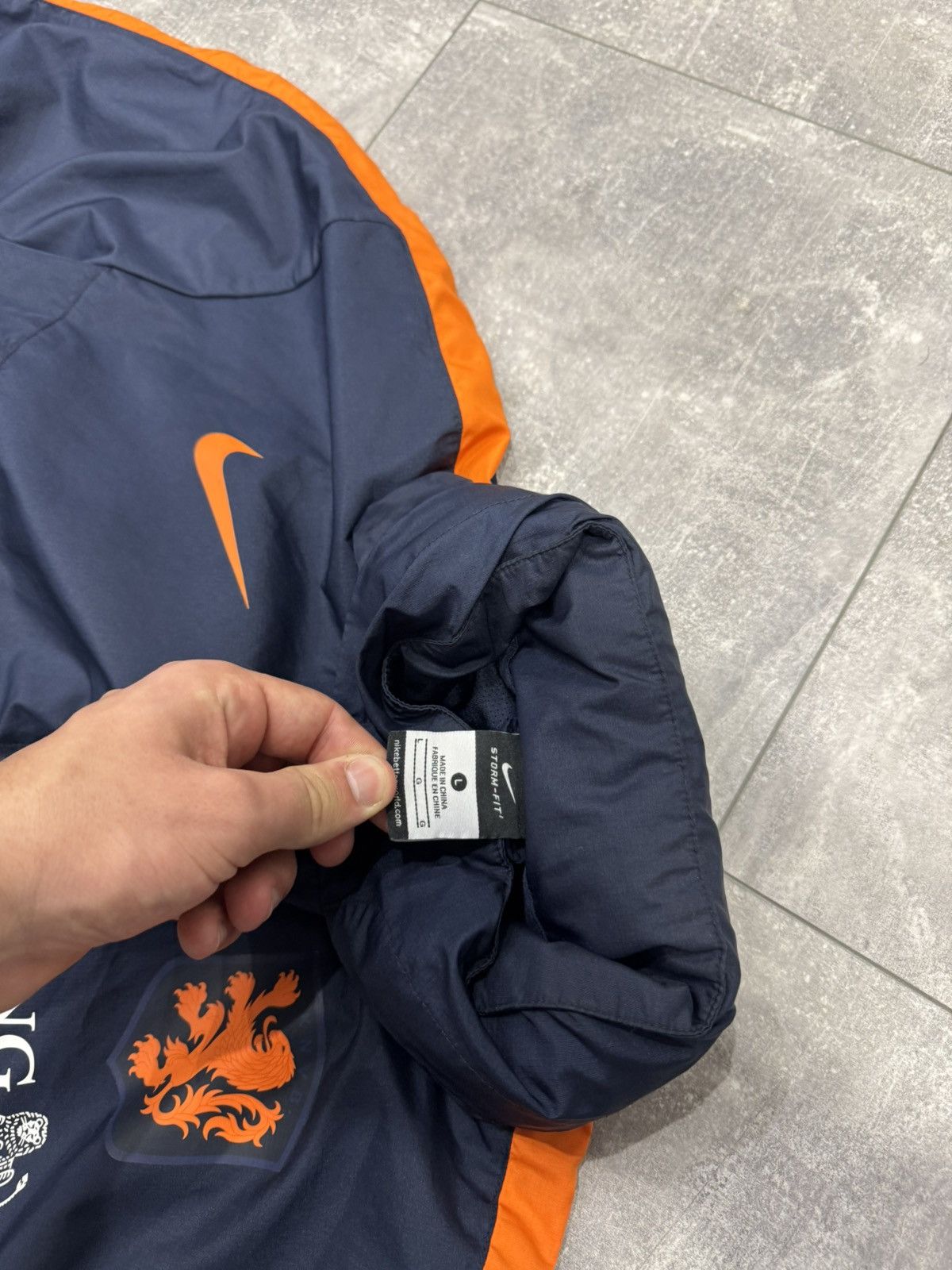 Nike Vintage Nike KNVB Nederland Track Jacket Soccer Jersey Rare Size US L / EU 52-54 / 3 - 4 Thumbnail