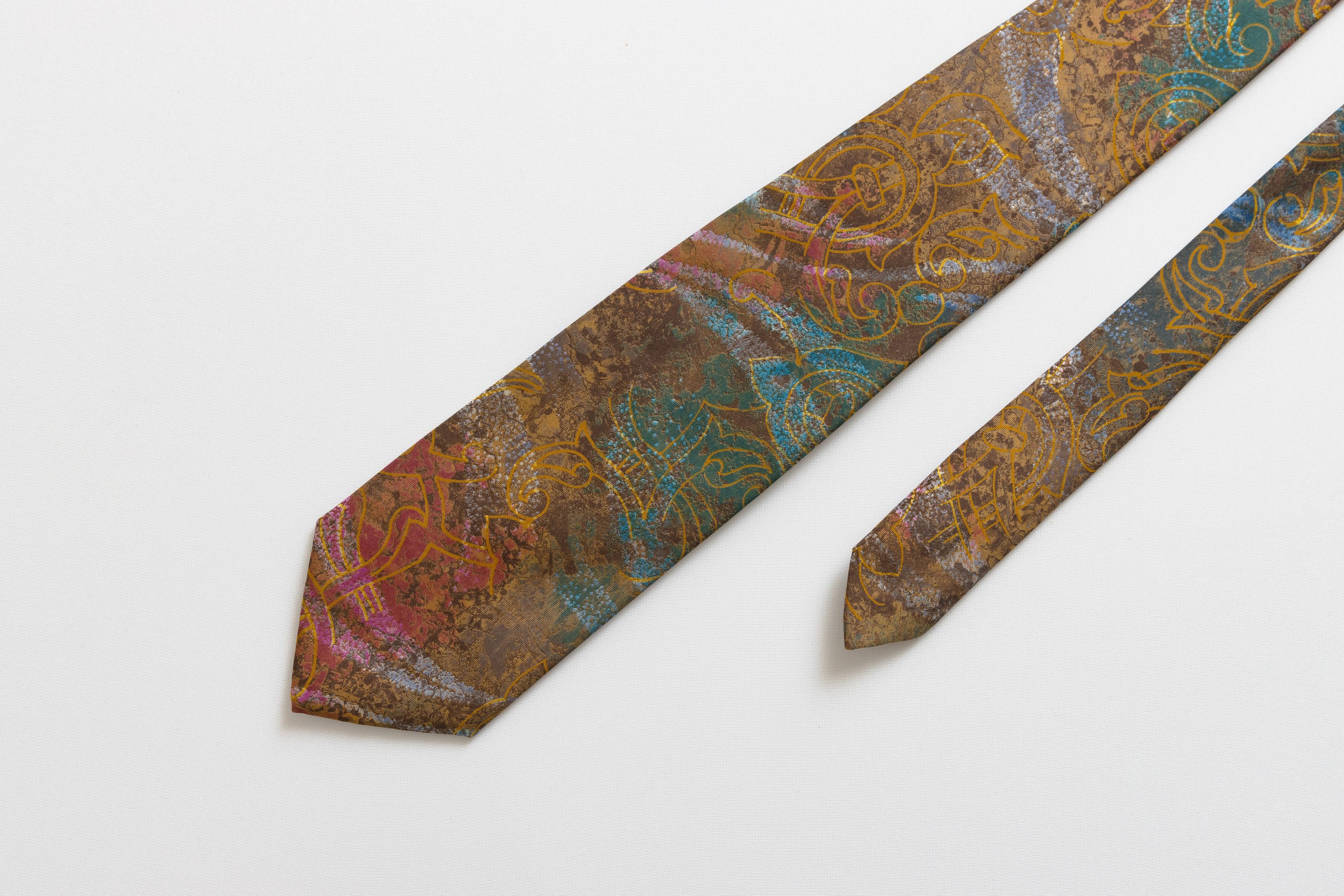 Vintage Switzerland Tie abstract pattern print necktie 013 Size ONE SIZE - 1 Thumbnail