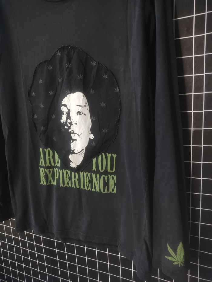 Vintage Marijuana x Jimi Hendrix Long Sleeve T-Shirt Size US M / EU 48-50 / 2 - 2 Thumbnail