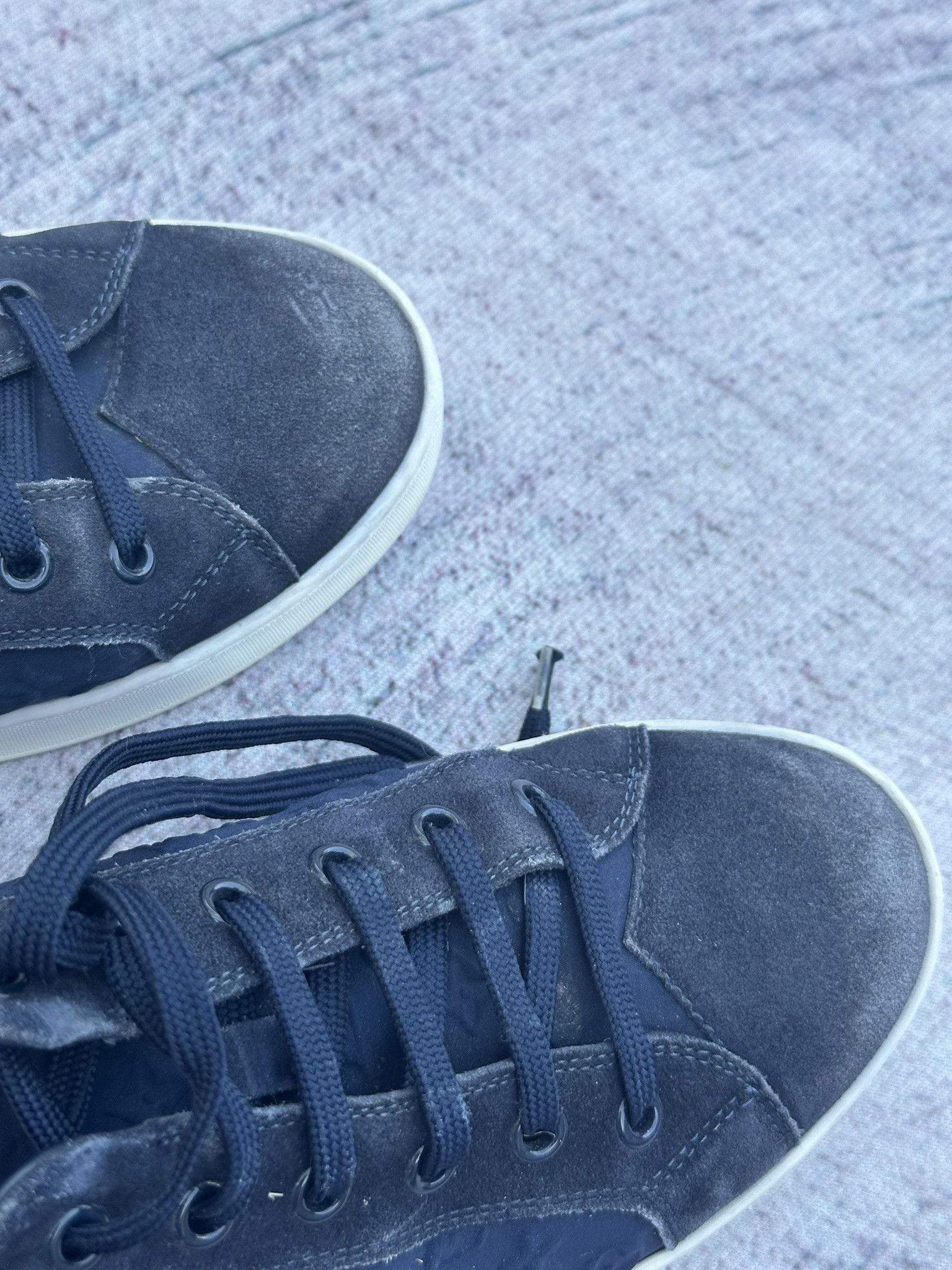 Louis Vuitton Louis Vuitton Sneakers Navy Suede LV Monogram Logo Shoes Size US 9 / IT 39 - 14 Thumbnail