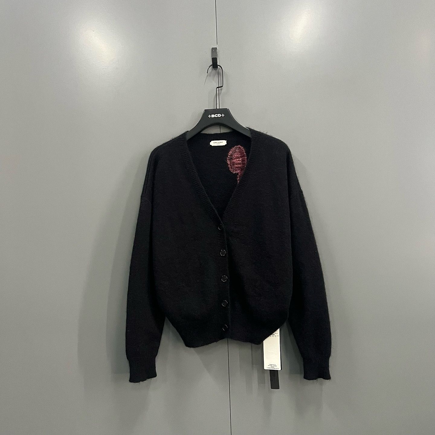 Saint Laurent Paris Saint Laurent Flamingo Knit Cardigan Size M Size M / US 6-8 / IT 42-44 - 1 Thumbnail