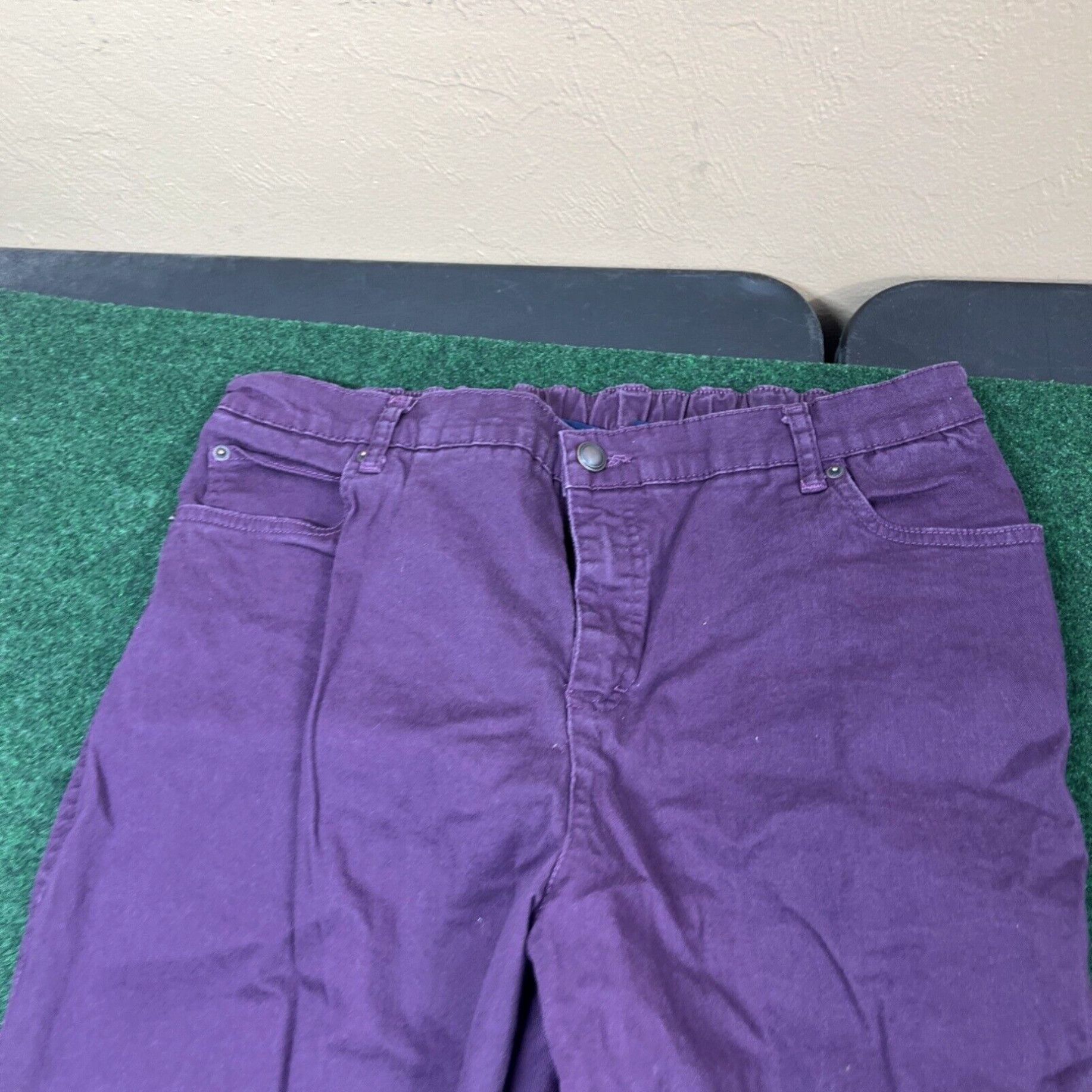 Gloria Vanderbilt Gloria Vanderbilt Women's Size 16W Purple Pants 32" Waist Size 38" / US 16 / IT 52 - 2 Thumbnail