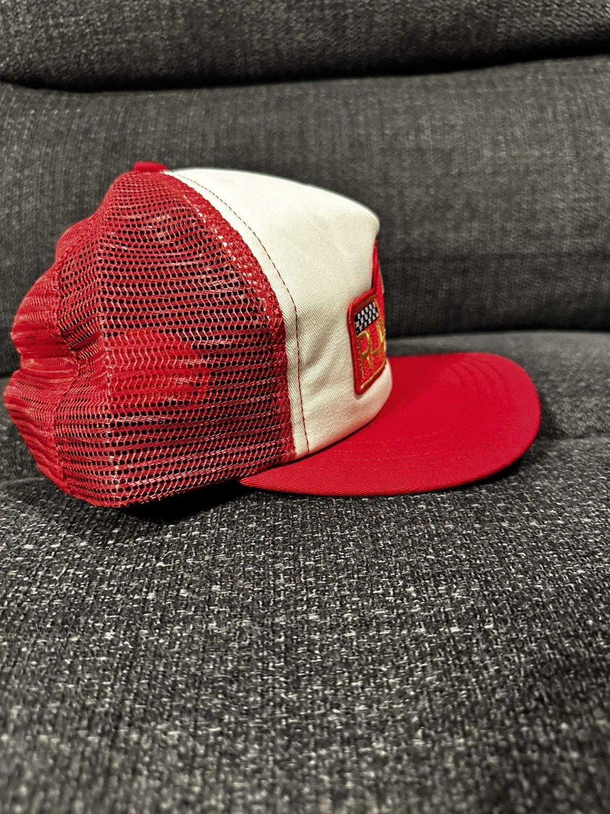Rhude Rhude Rally Prix Trucker White/Red Retails $250 Size ONE SIZE - 2 Thumbnail